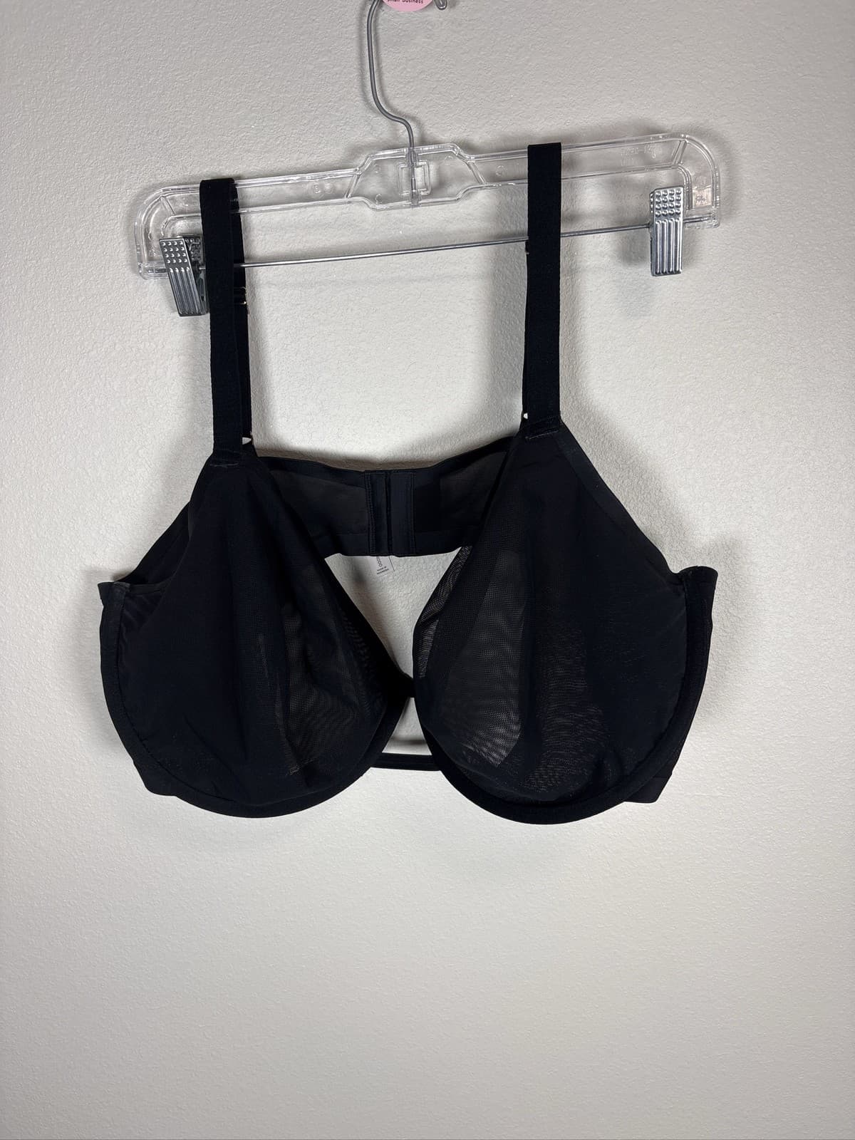 Auden Black Underwire Bra Women's Size 44DDD Solid Comfort Lingerie
