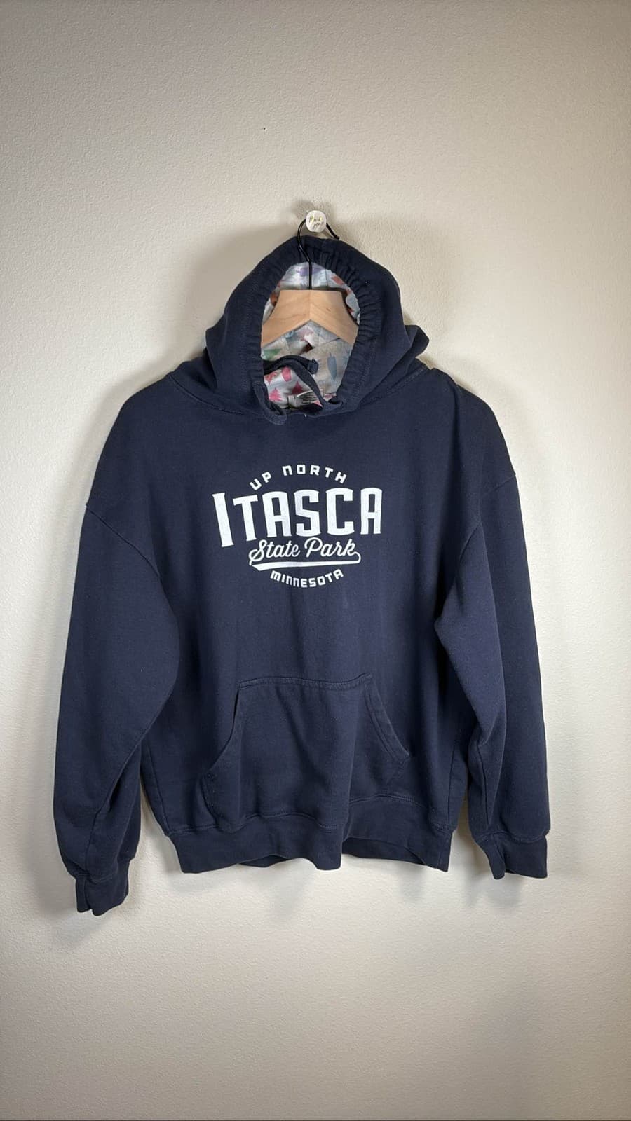 Itasca State Park Sweatshirt Up North MN Blue Size M