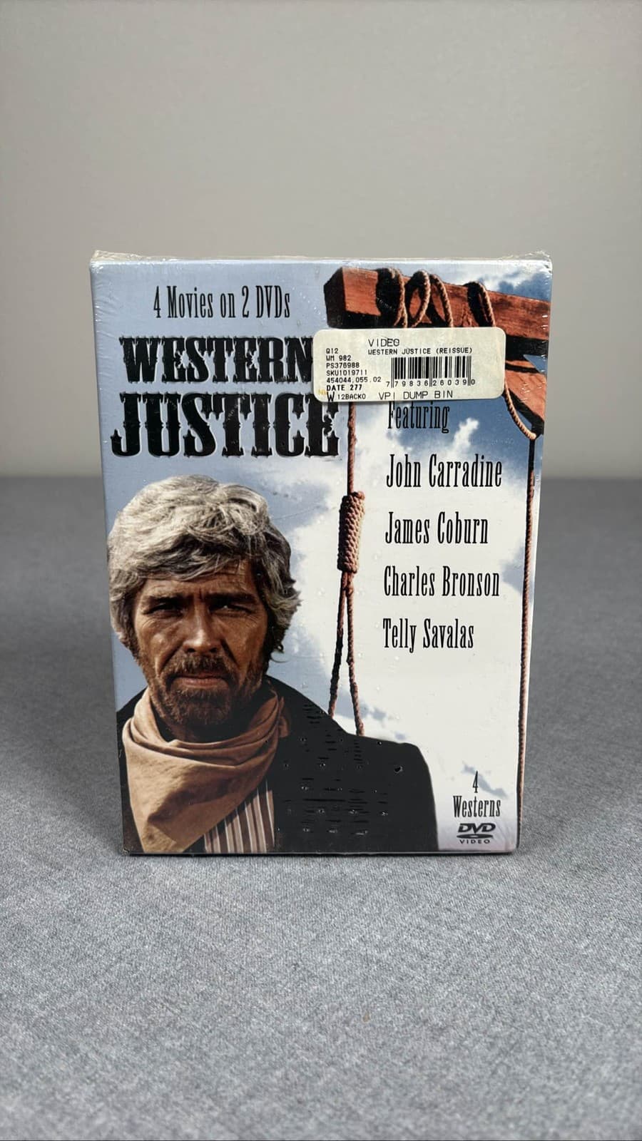 Western Justice DVD 4 Movies 2 DVDs Coburn Bronson Savalas Carradine