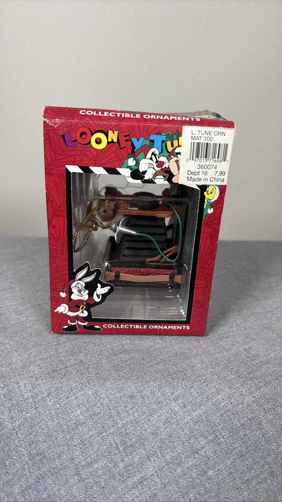 Looney Tunes Bugs Bunny Camera Director Christmas Ornament In Packaging