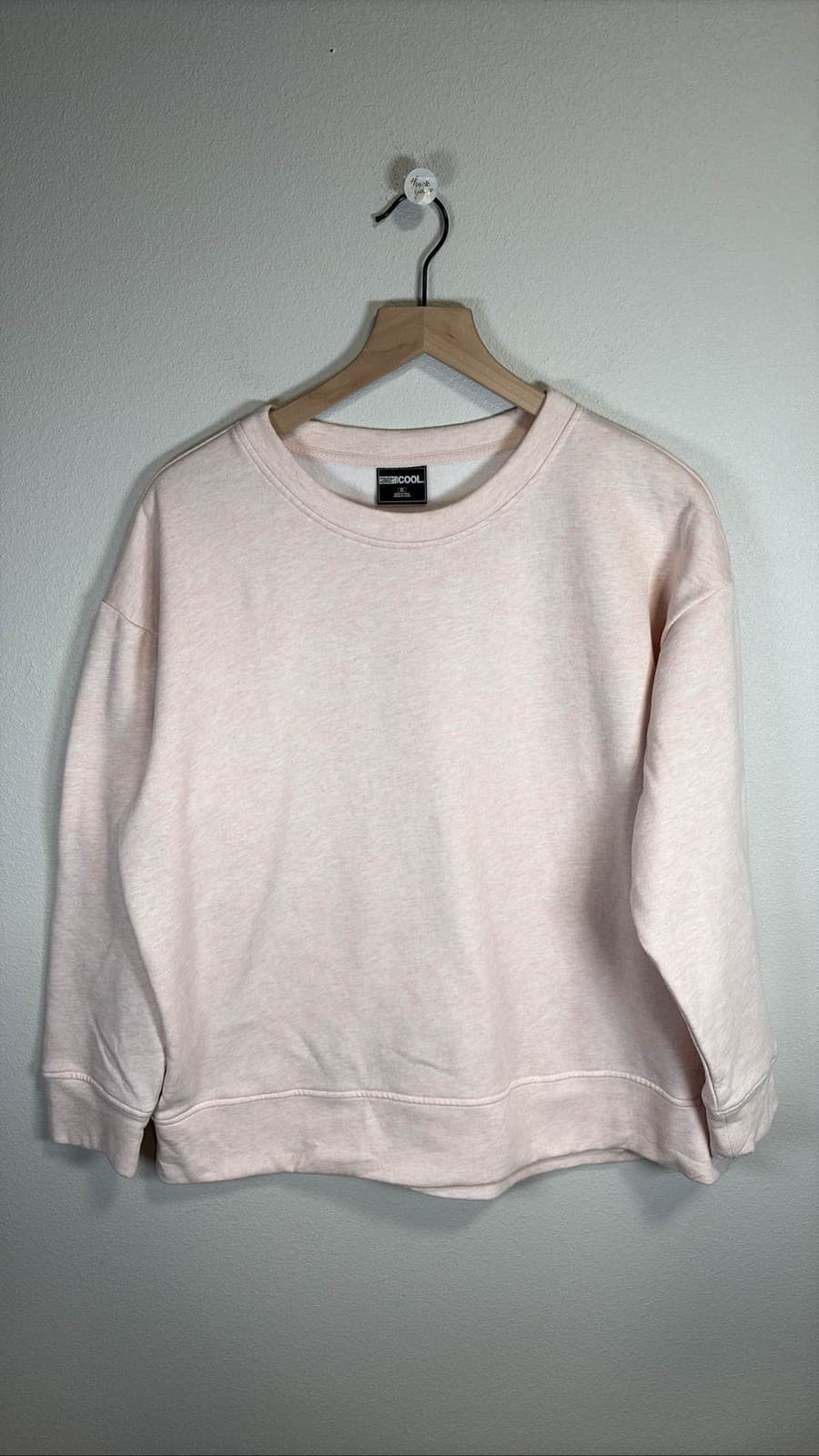 32 Degrees Cool Women's Pullover Sweatshirt Pink Heather XL Crew Neck Cozy