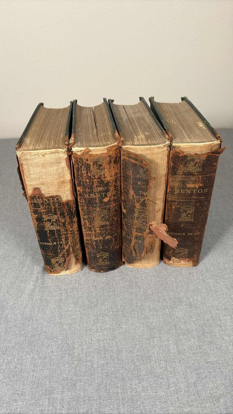 Vintage THE MENTOR Magazine Lot 4 Vol Serials 1913-1925 Rare Antique Books