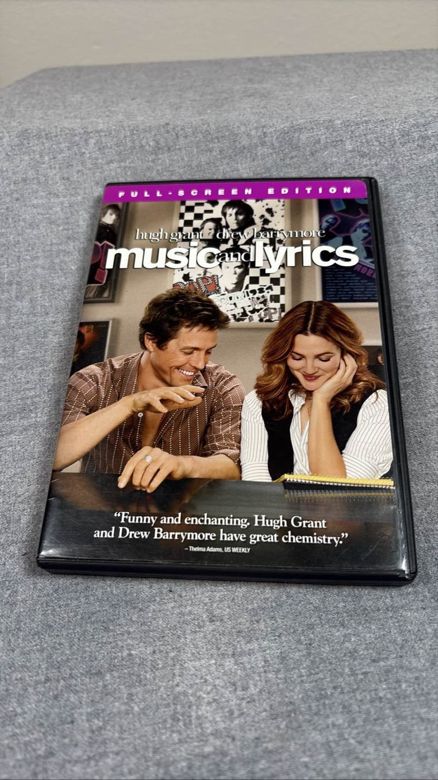 Music and Lyrics DVD 2007 Full Screen Hugh Grant Drew Barrymore Romance Comedy