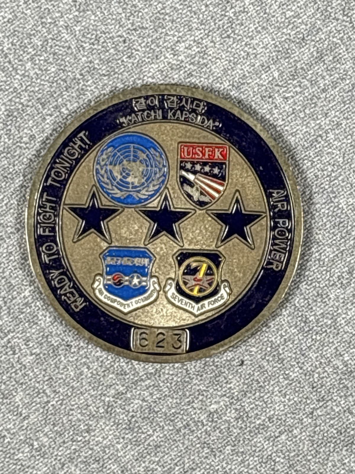 USAF 7th Air Force Air Component Command USFK Korea Challenge Coin