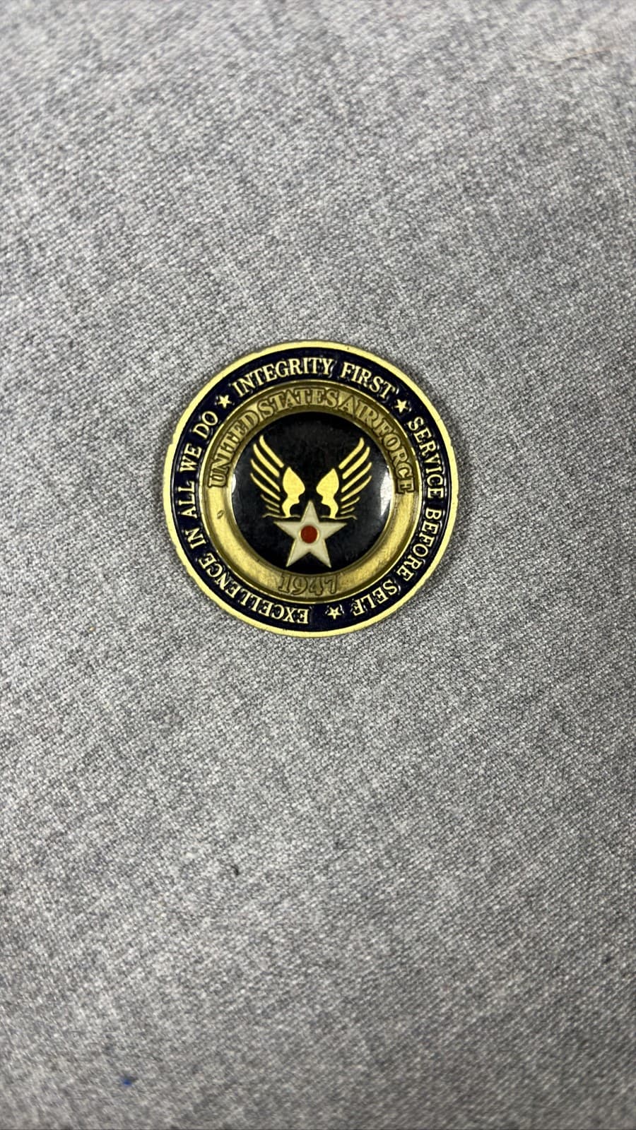 USAF United States Air Force Core Values 1947 Challenge Coin