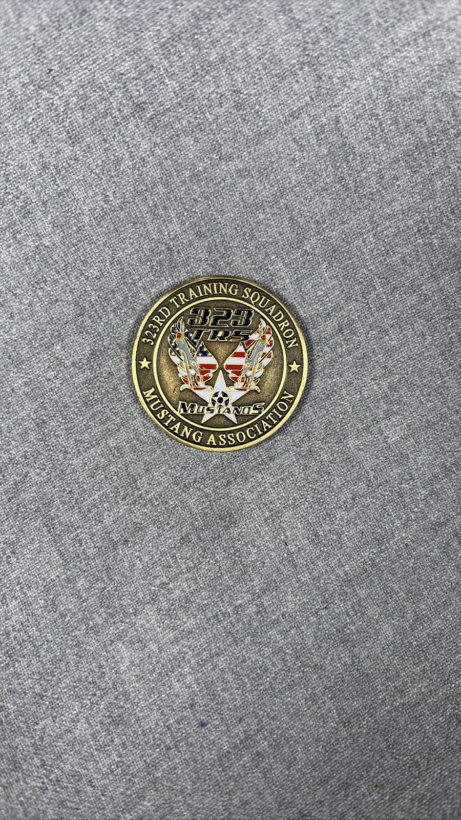 USAF 323rd Training Squadron Mustangs Association Challenge Coin