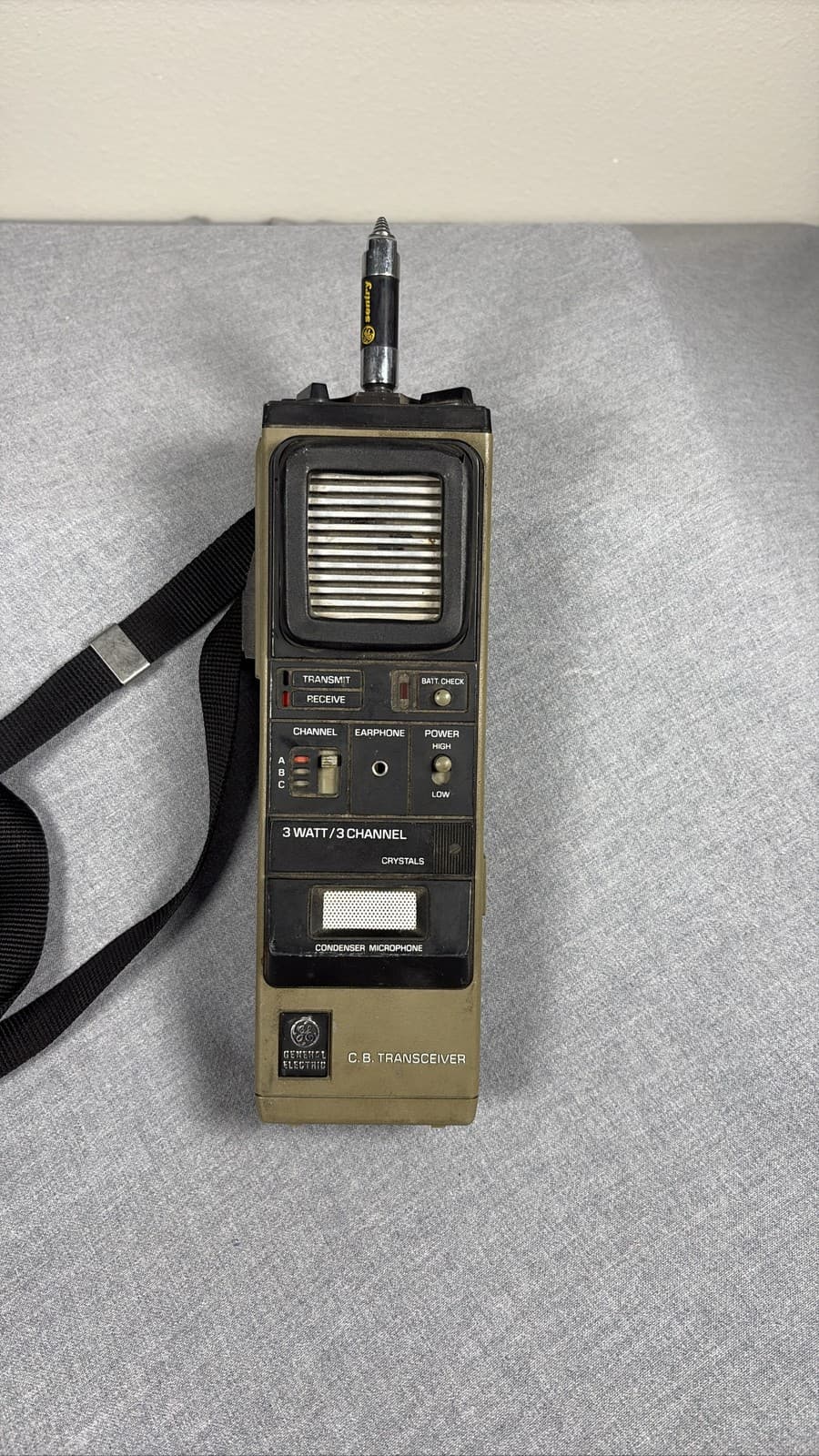 GE General Electric CB Transceiver 3 Watt 3 Channel Model 3-5976A