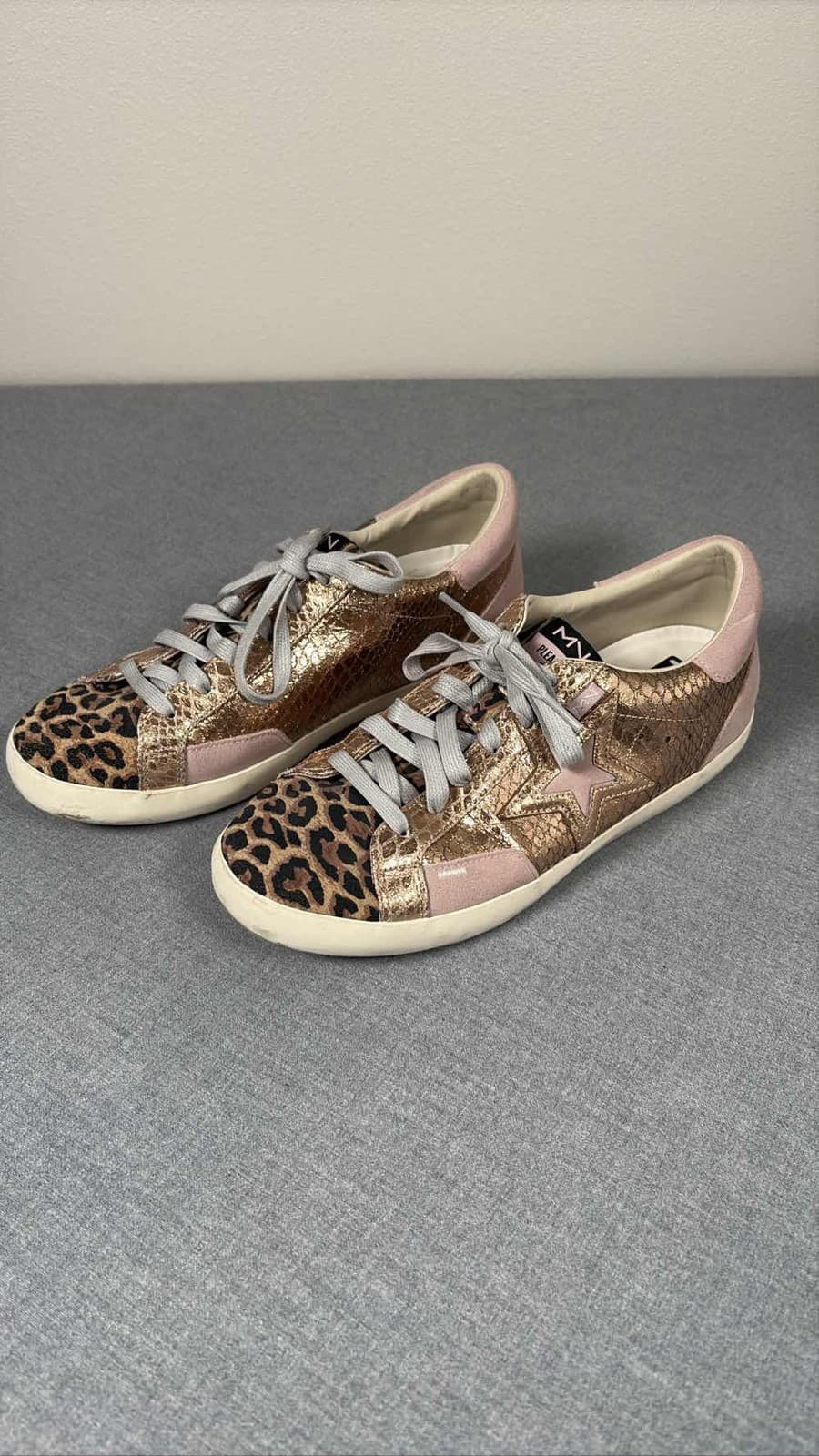 Mark Nason The Stellar Winnie Leopard Snake Rose Gold Pink Sneakers 10