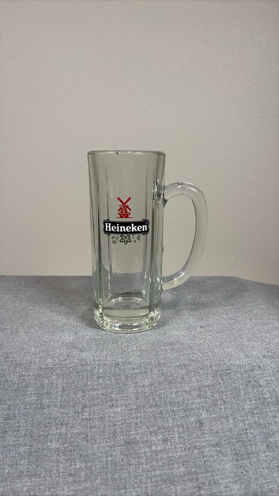 Heineken Holland Beer Mug Stein Windmill Logo Barware Collectible