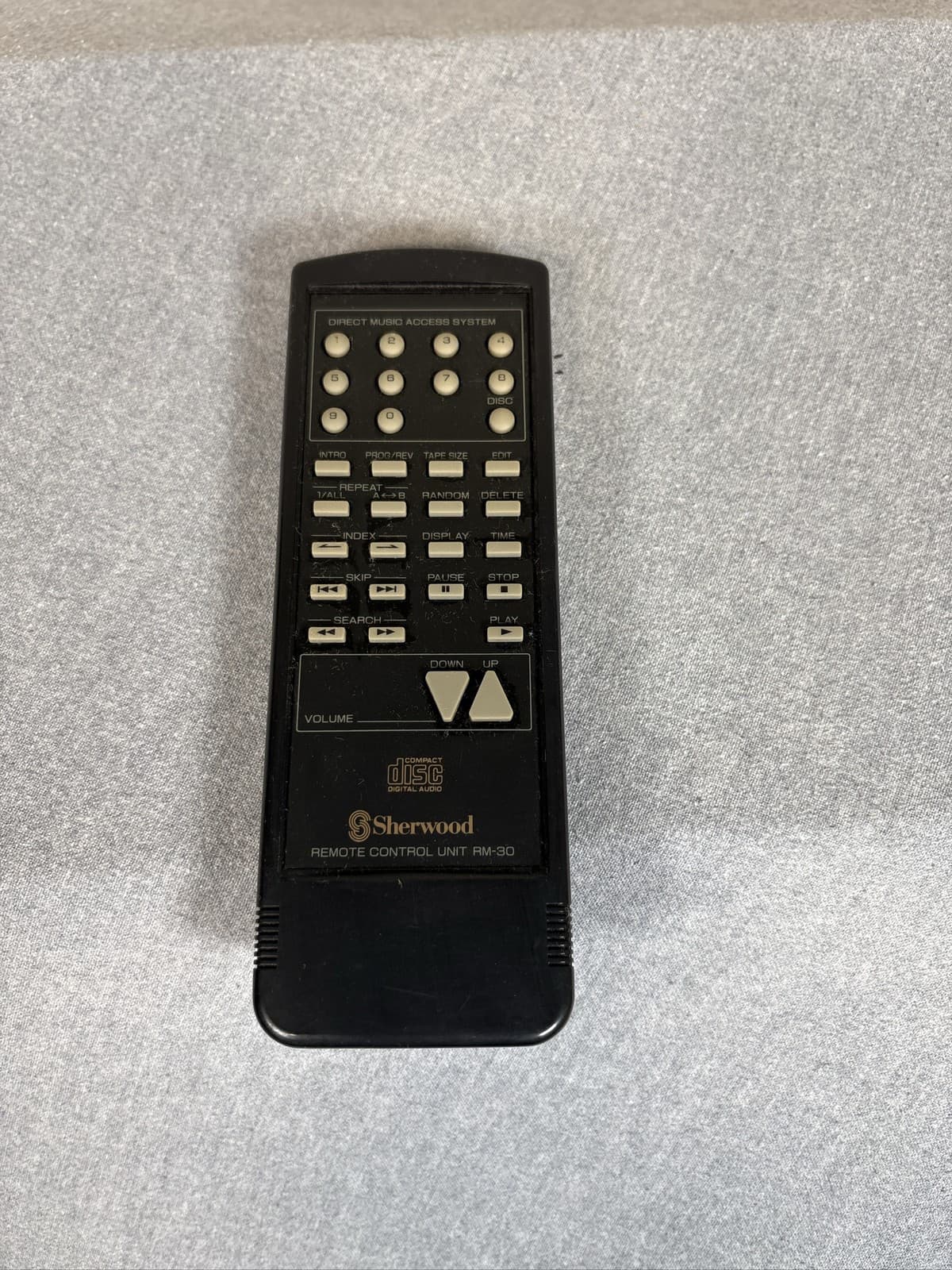 Sherwood RM-30 CD Player Remote Digital Audio Black
