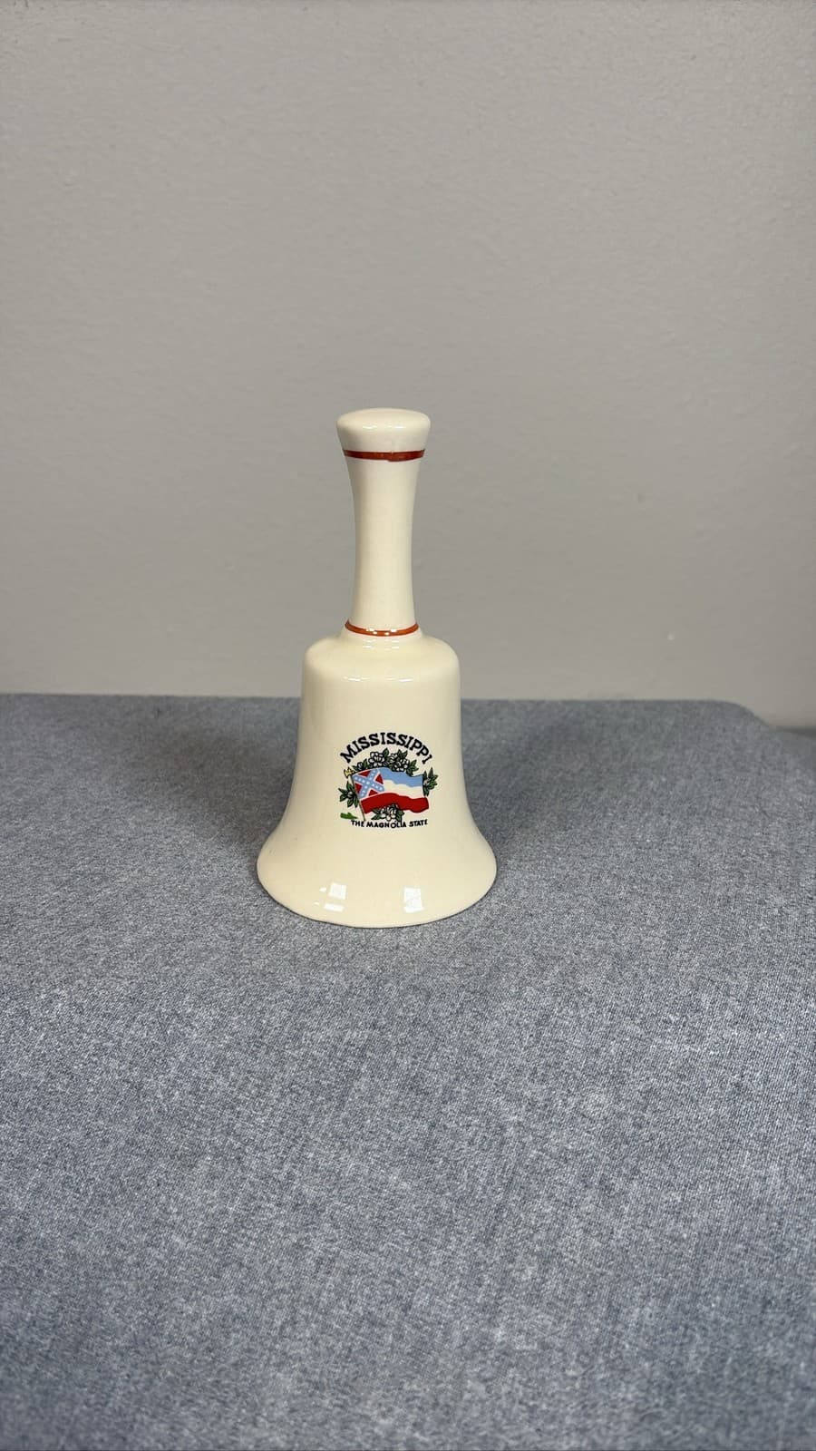 Vintage Mississippi Magnolia State Souvenir Collector Decor Bell