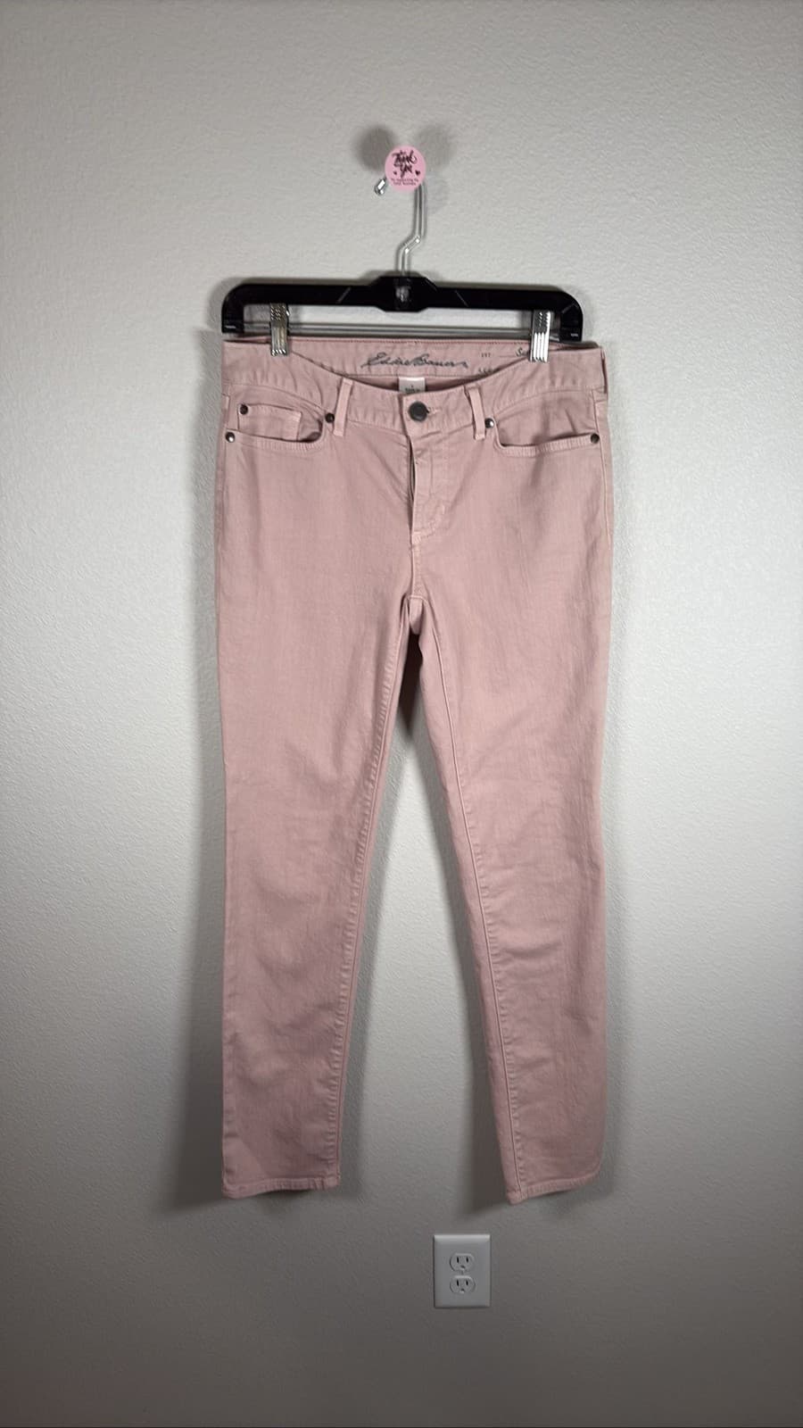 Eddie Bauer Women's Pink Slightly Curvy Jeans Size 2 Stretch