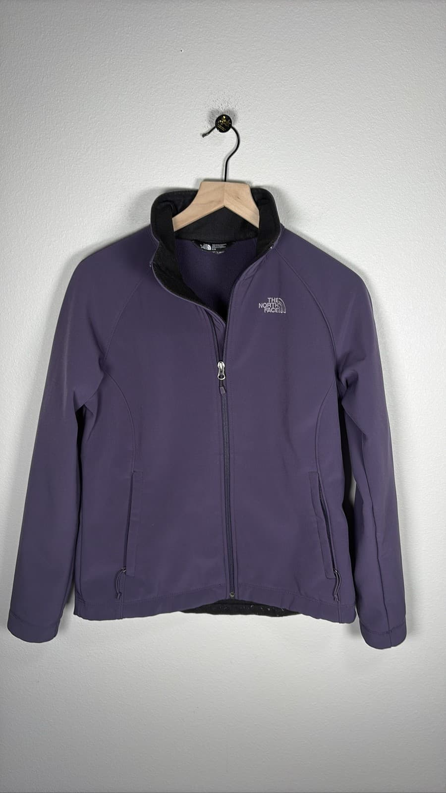 The North Face Apex Bionic Softshell Jacket Womens Purple Full Zip M