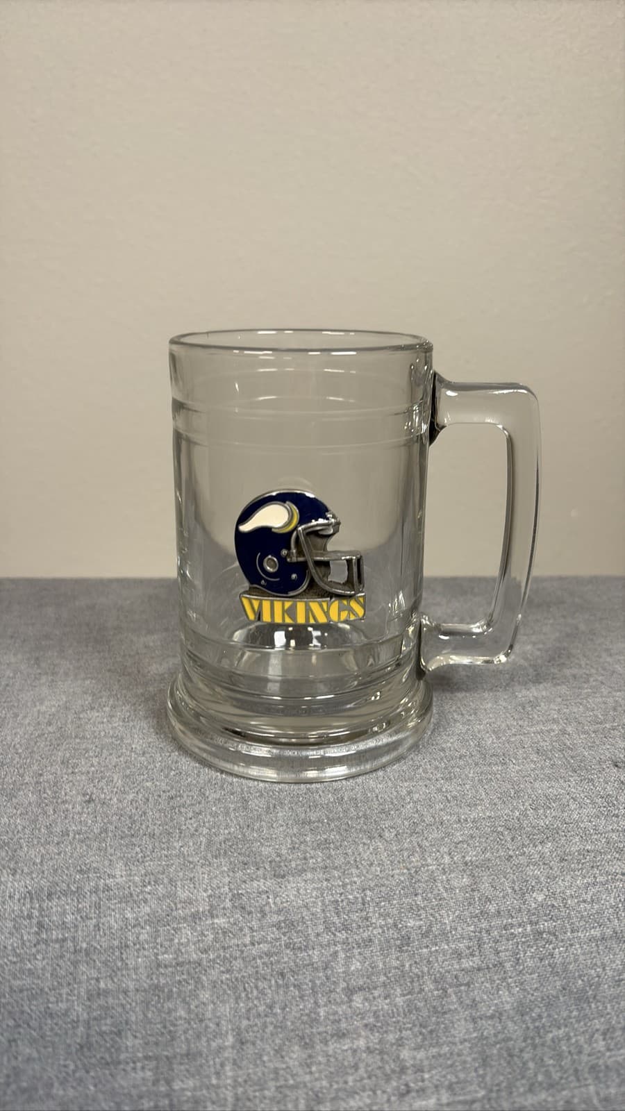 Vikings NFL Football Helmet Logo Beer Stein Mug