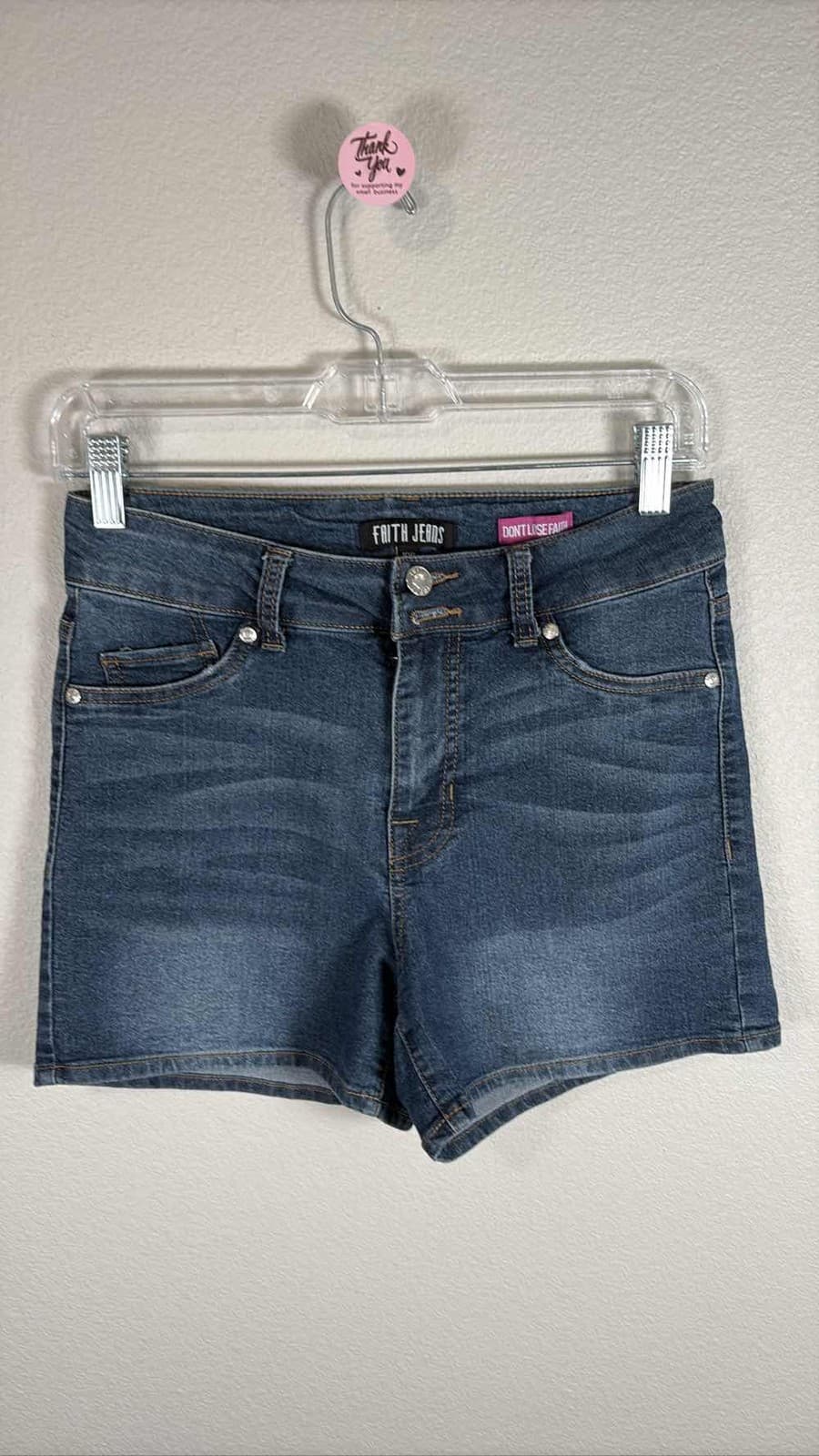 Faith Jeans Don't Lose Faith Brooks Wash Denim Shorts Women's 10P