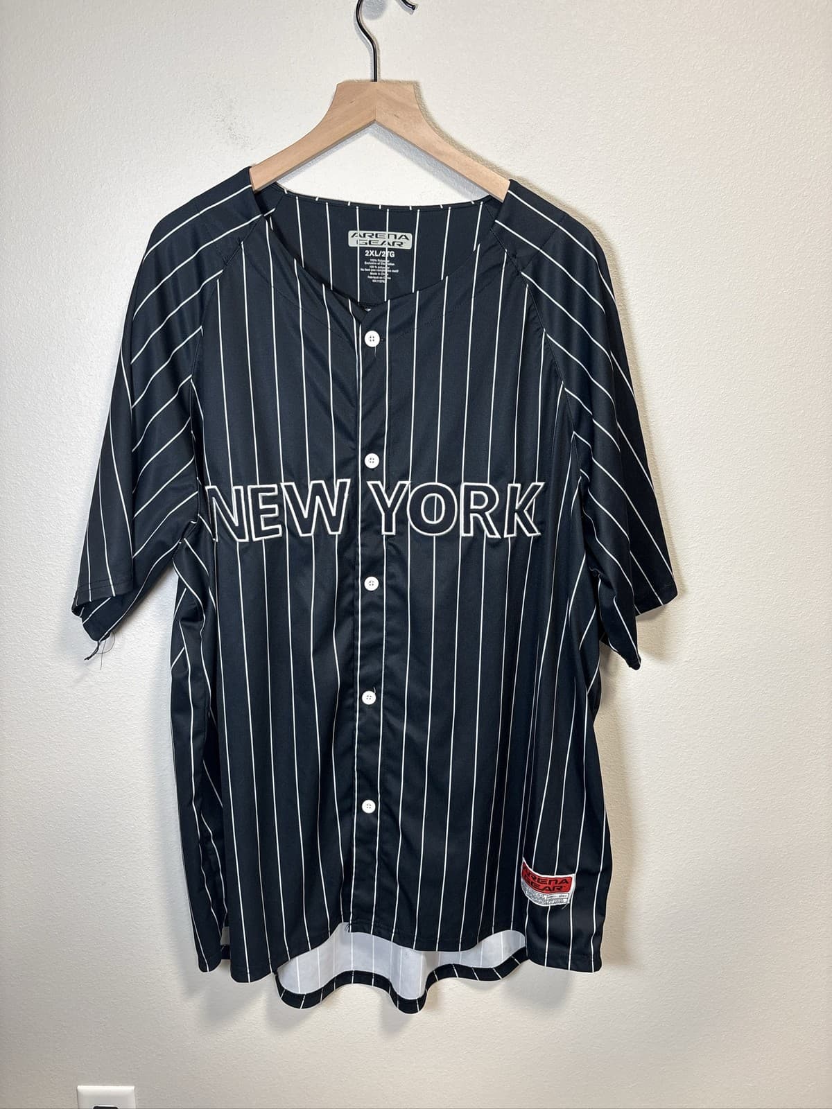 Arena Gear NY Pinstripe Baseball Jersey 3XL