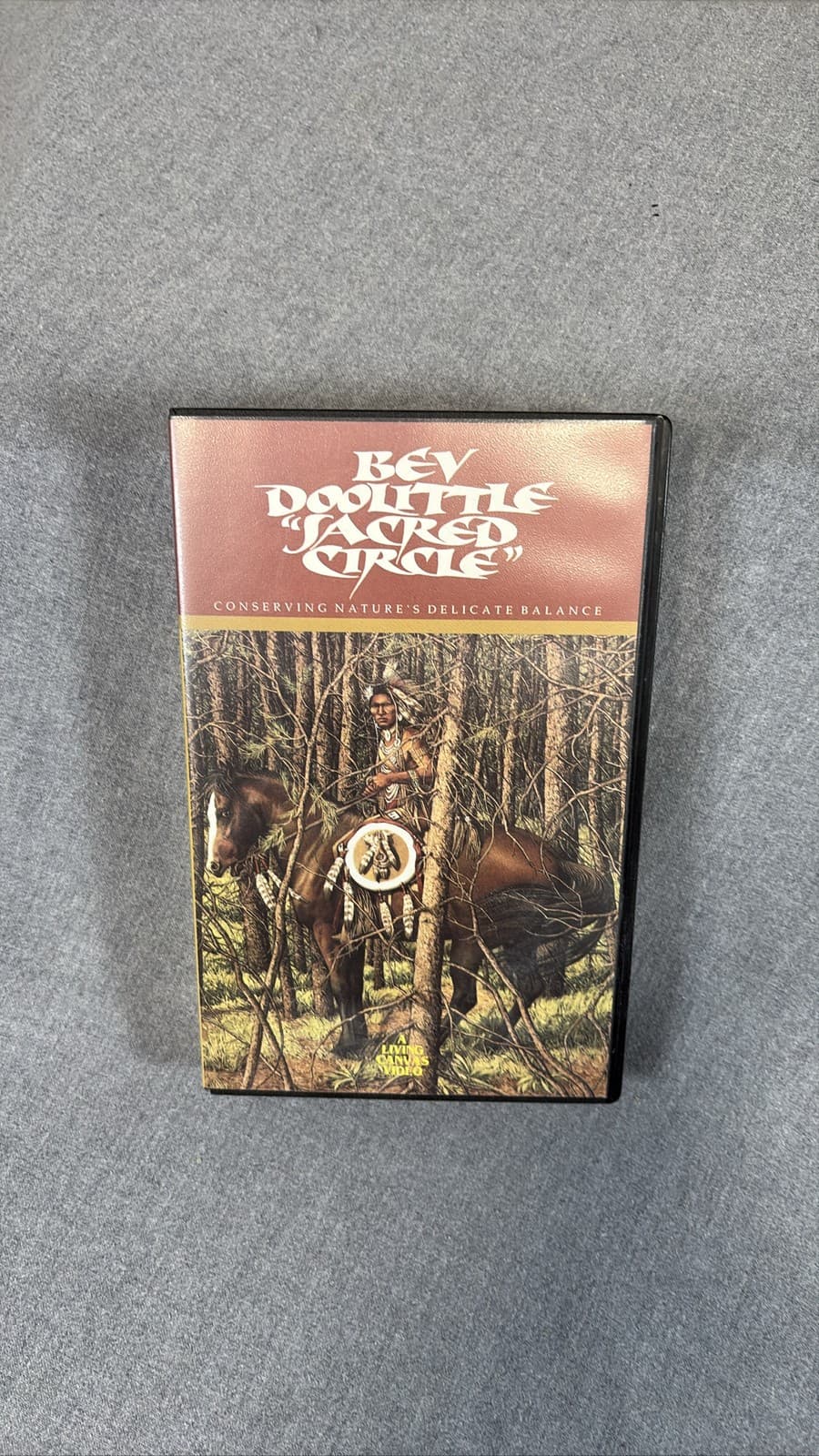 Bev Doolittle Sacred Circle VHS 1991 Living Canvas Video