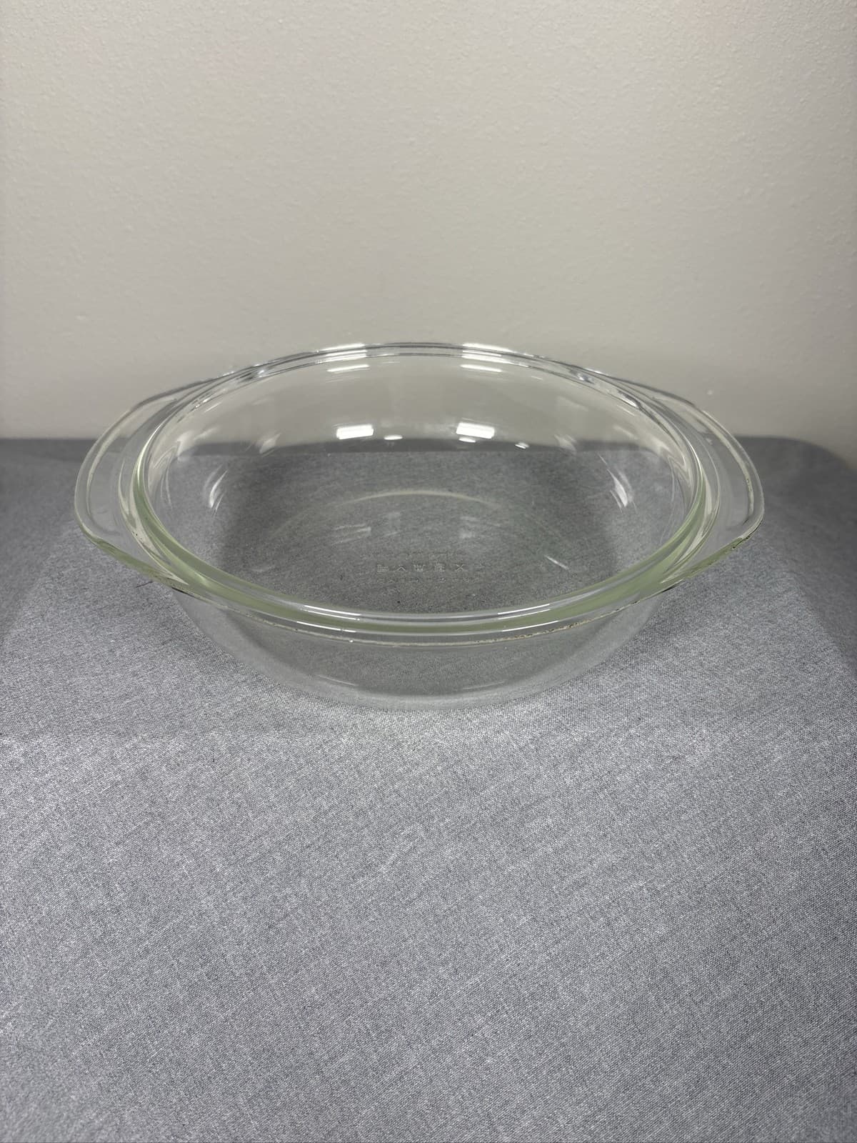 Vintage PYREX Oven RoasterOvenware Clear Glass Casserole Baking Dish Made In USA