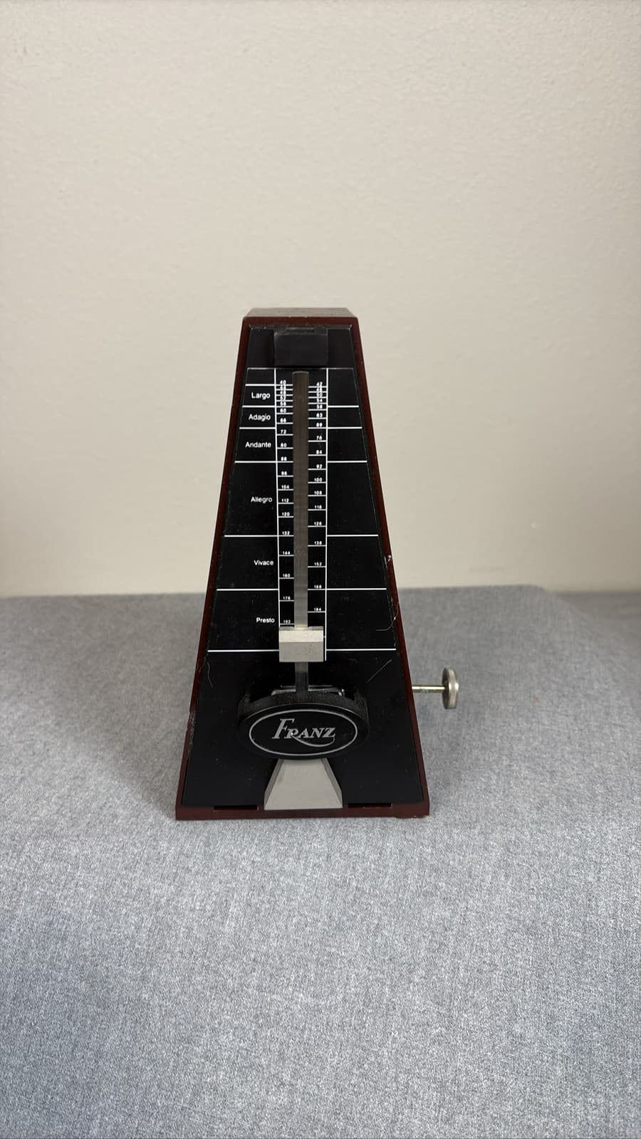 Franz Mechanical Keywound Metronome Floating Mechanism Brown 9701