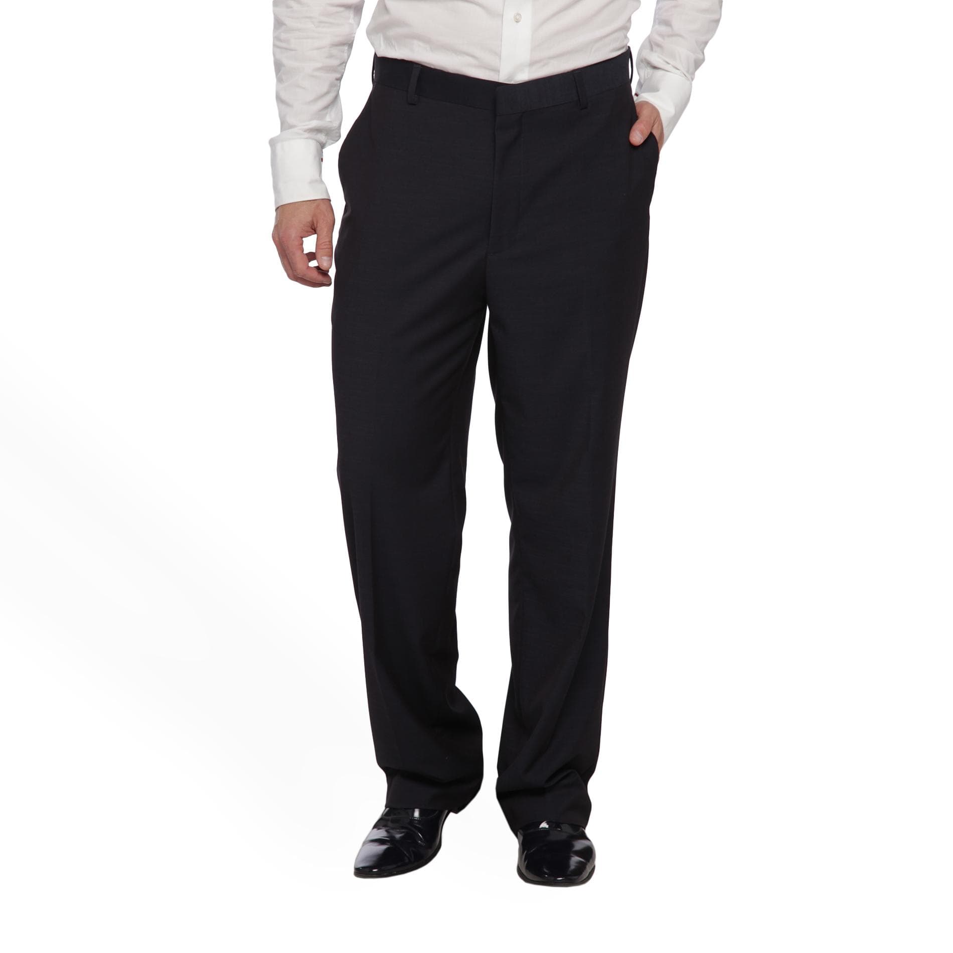 Covington Men's Flat Front Suit Pants, Size: 30x30, black