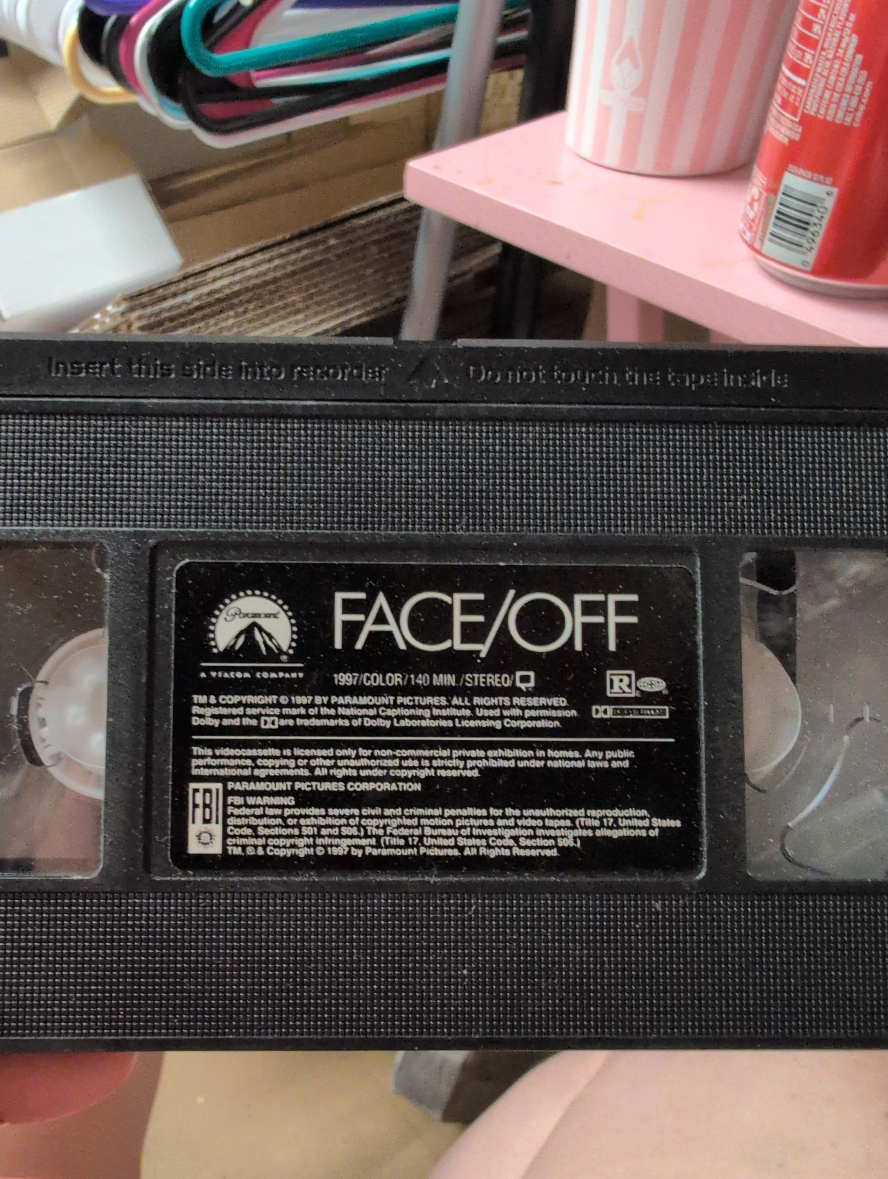 Face/Off VHS Tape 1997 Paramount Pictures no case