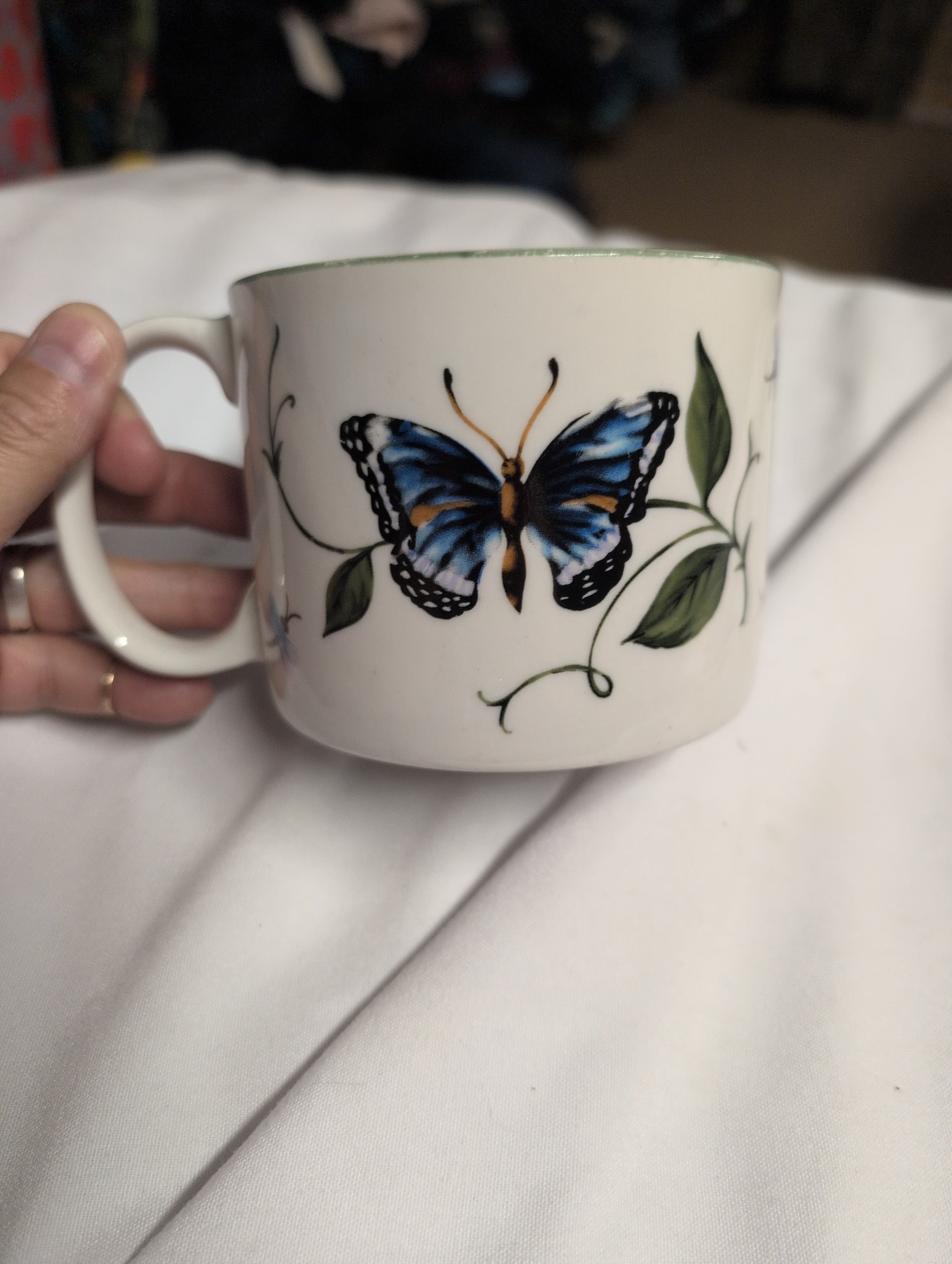 Butterfly Design Ceramic Mug