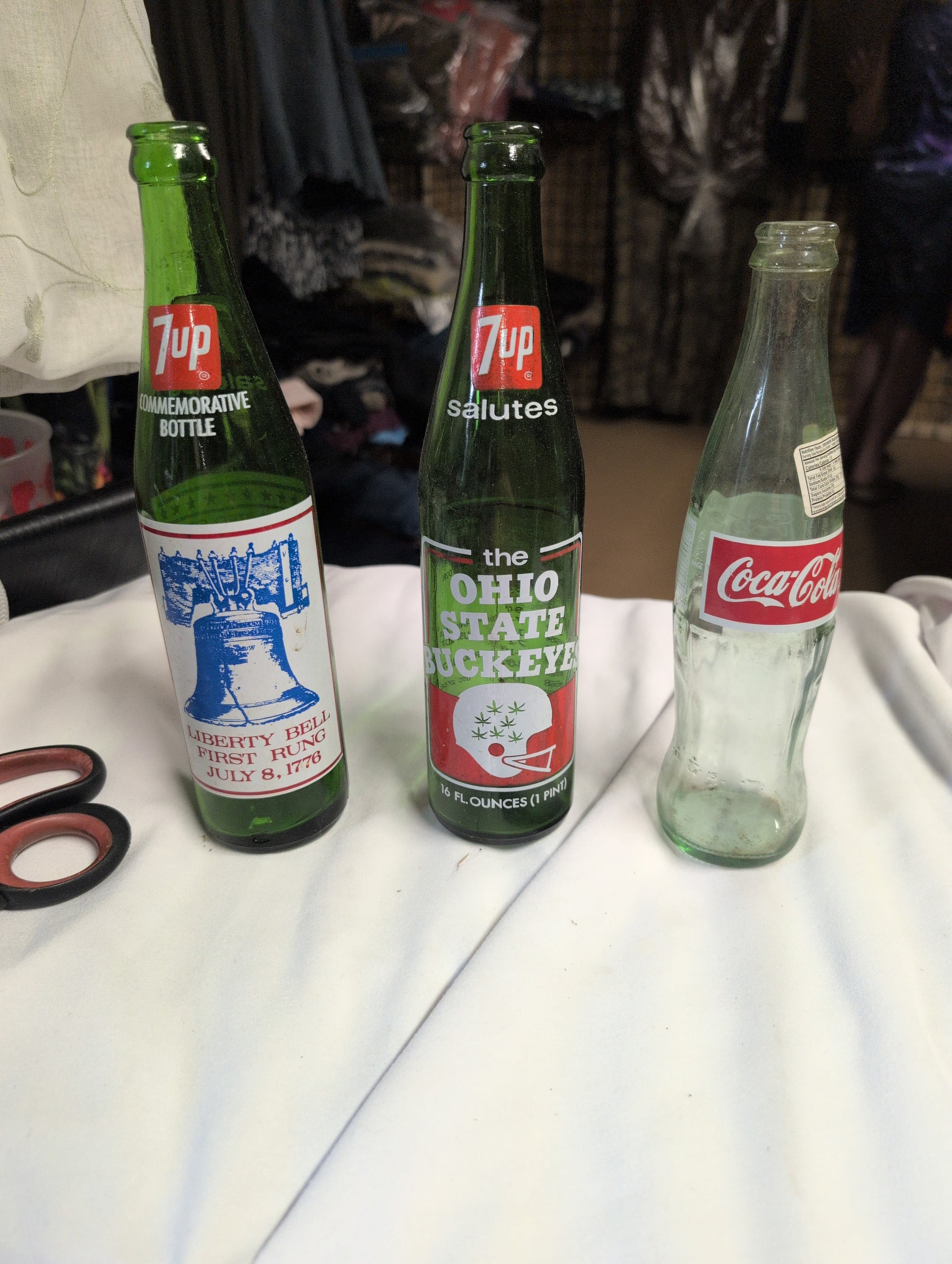 7Up & Coca-Cola Commemorative Glass Bottles Collection