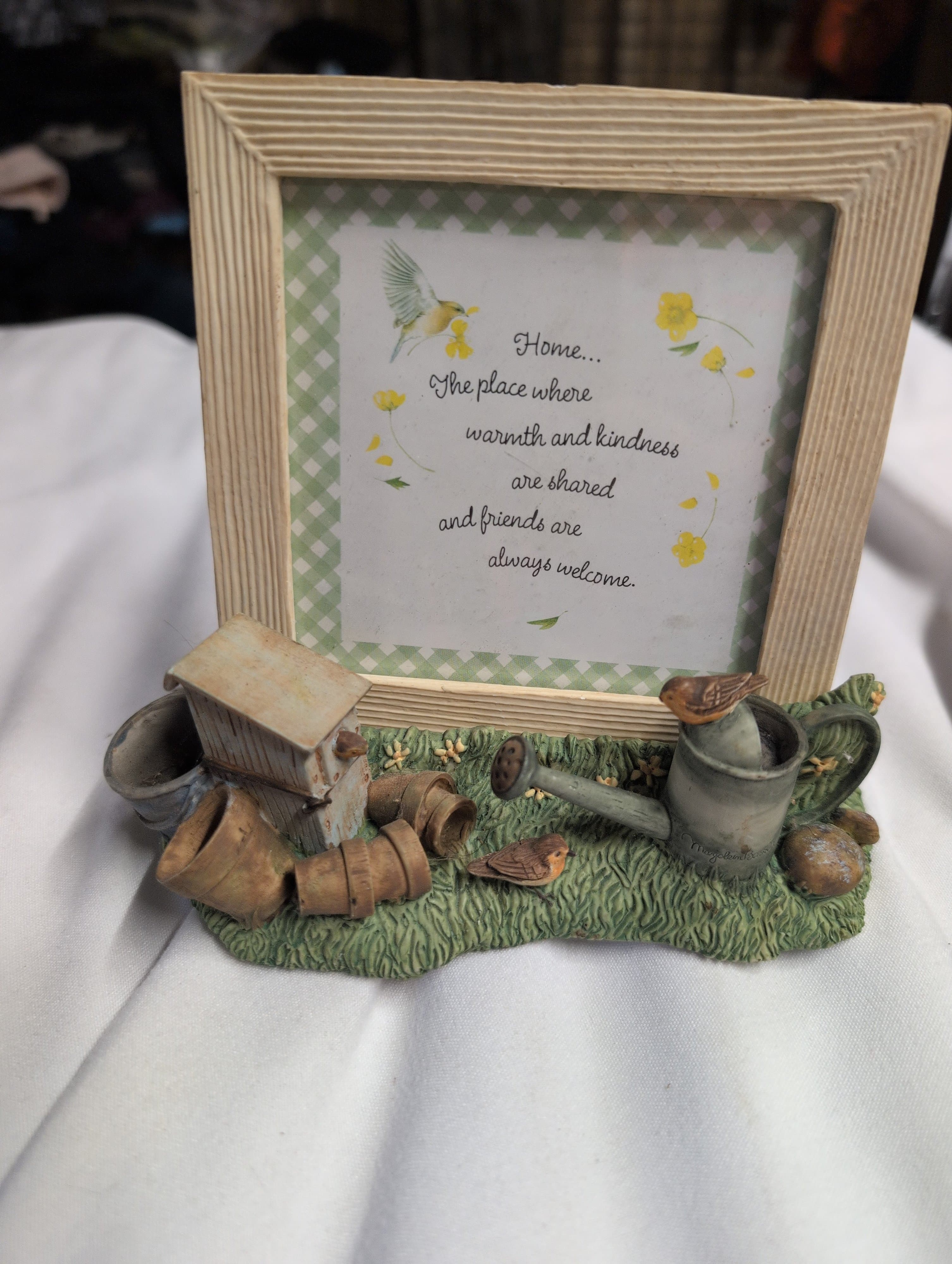 Decorative Picture Frame with Garden Scene