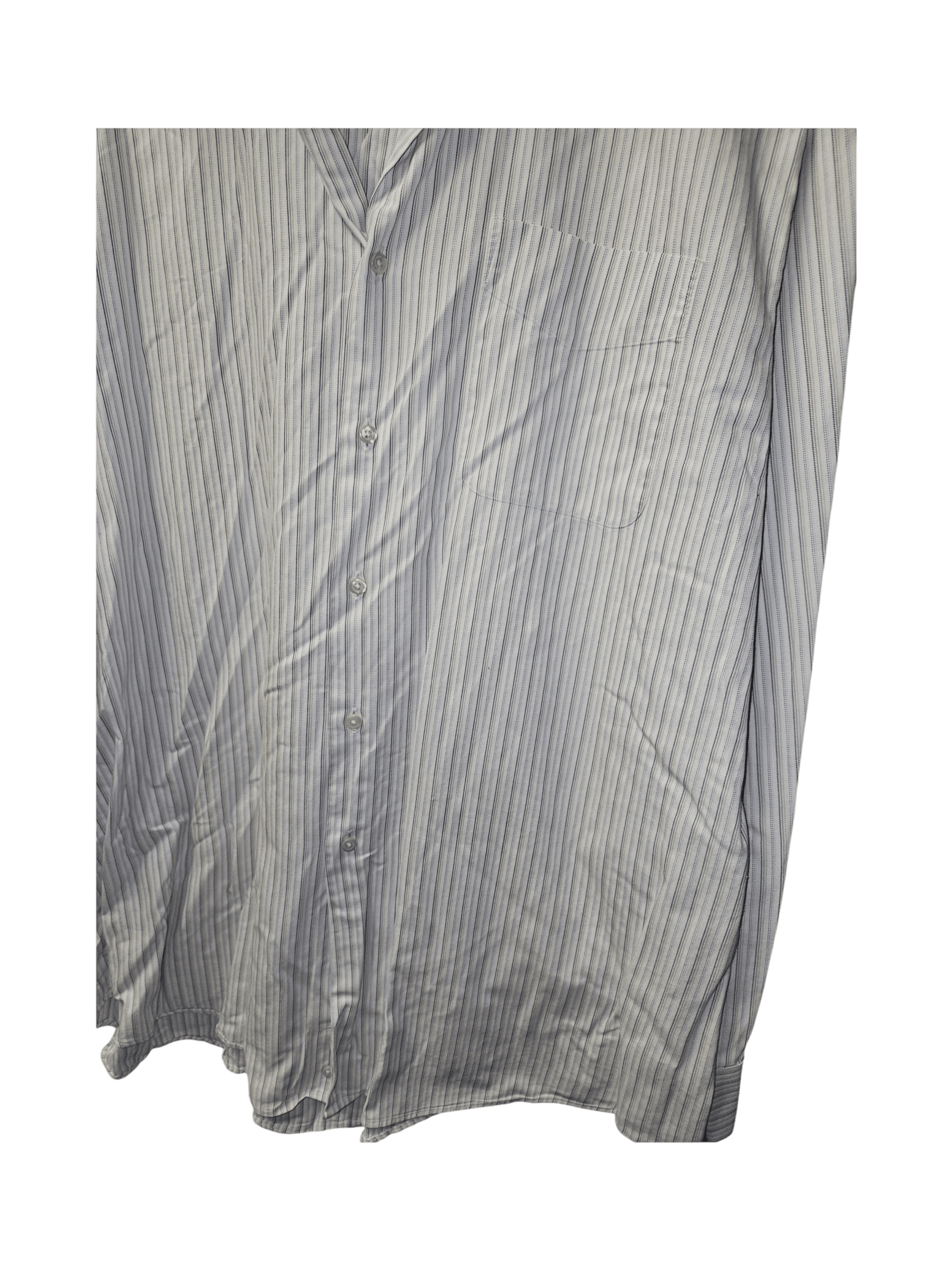 Men's Striped Button-Up Long Sleeve Shirt