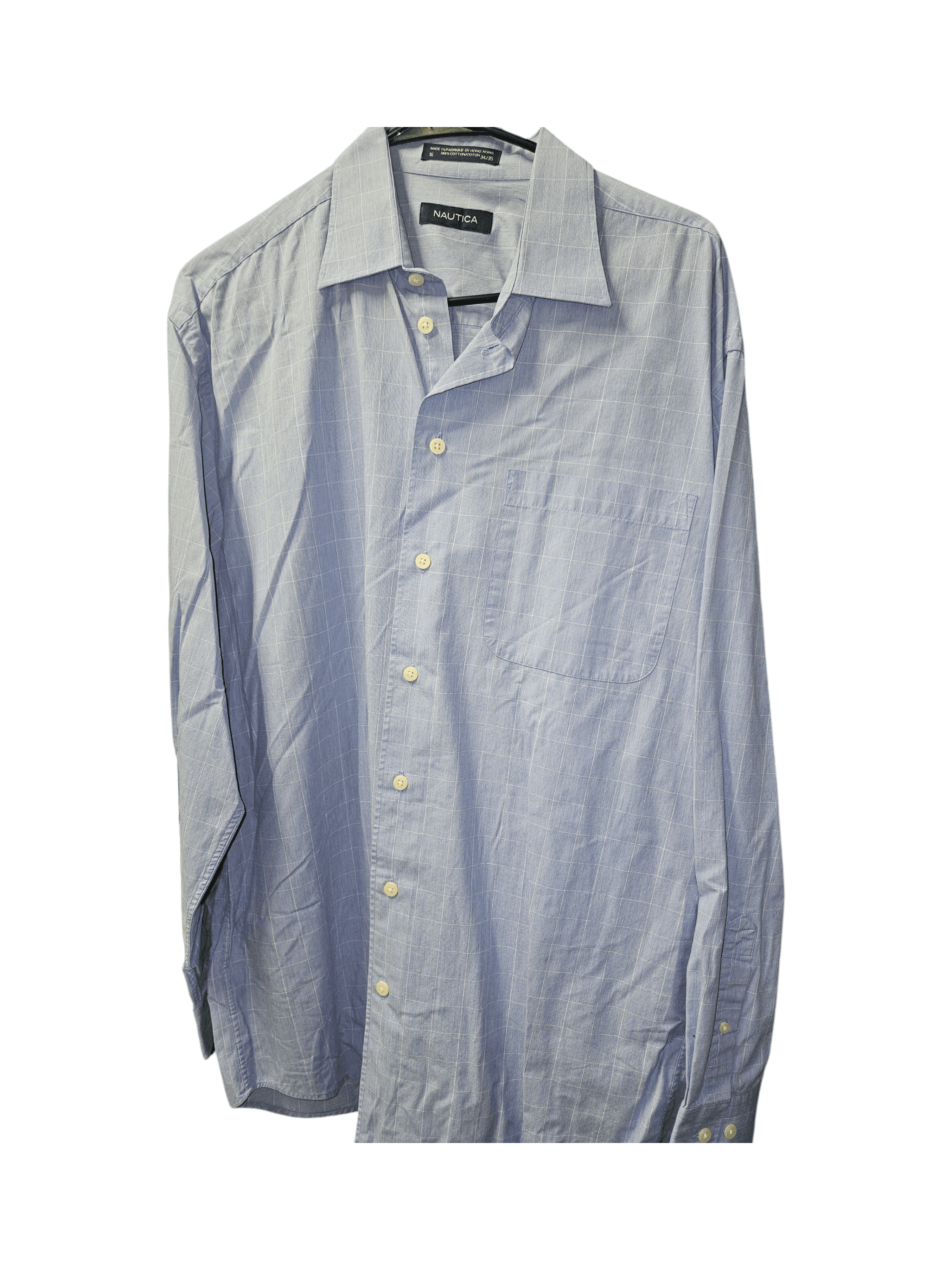 Nautica Men's Long Sleeve Button-Up Shirt