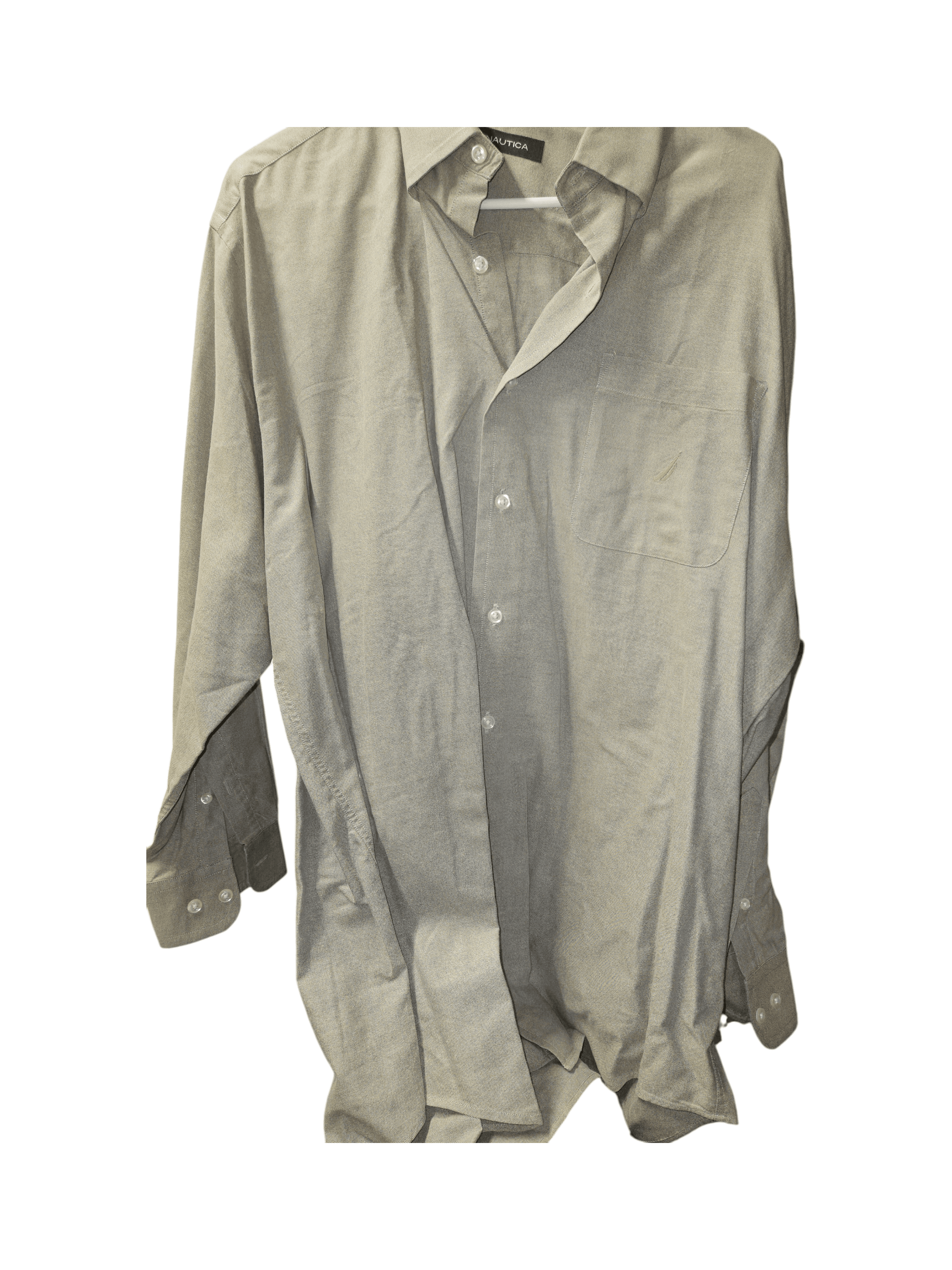 Nautica Men's Long Sleeve Button-Up Shirt
