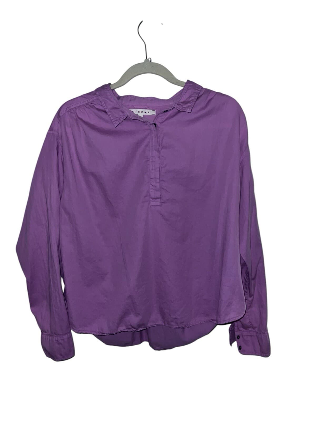 xirena pinkish purple sz M Button Collar Coastal Coquette Long Sleeve