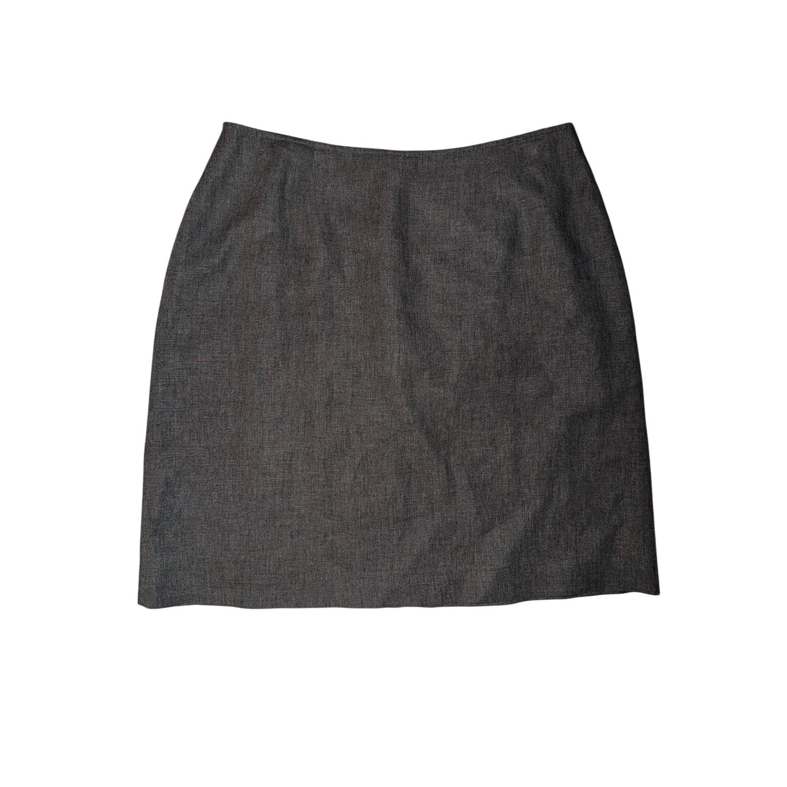 J. McLaughlin Gray Straight Mini Sz 8 | Lined Corpcore Sophisticated Office