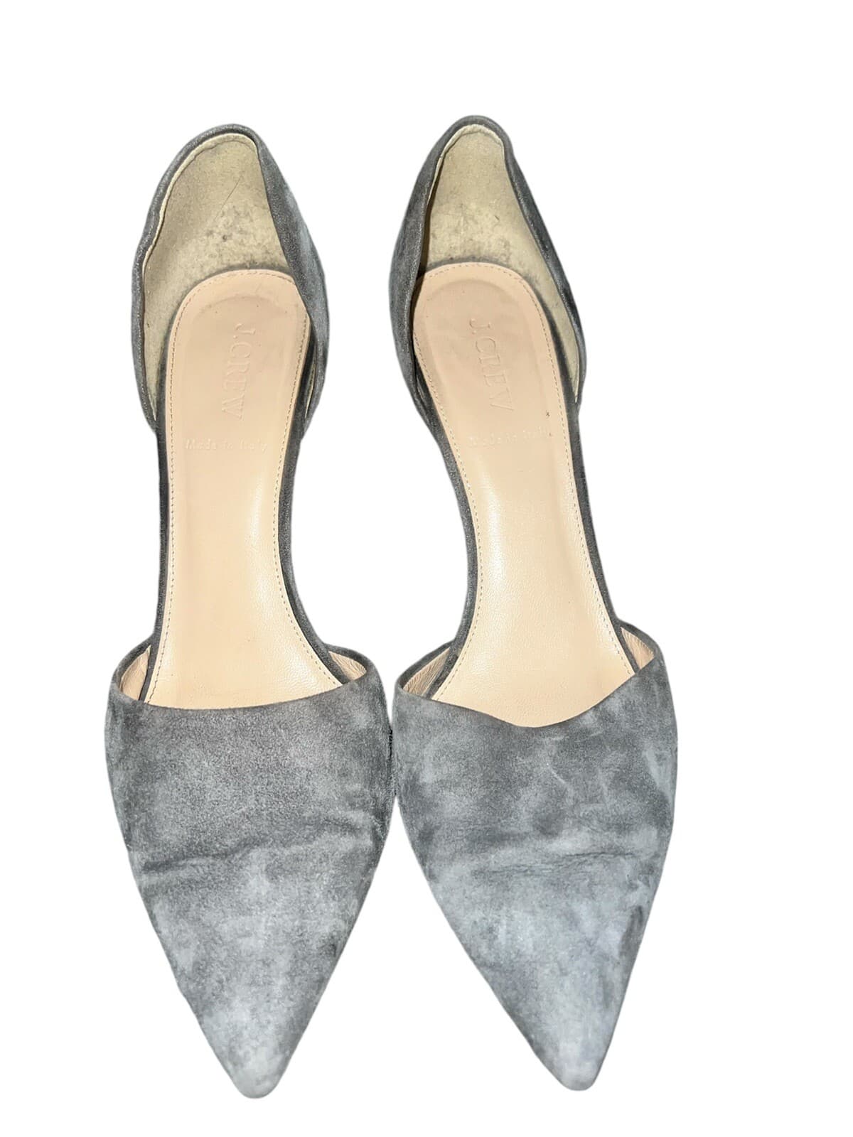 J Crew Suede Everly Pumps Heels Shoes Size 9 Gray
