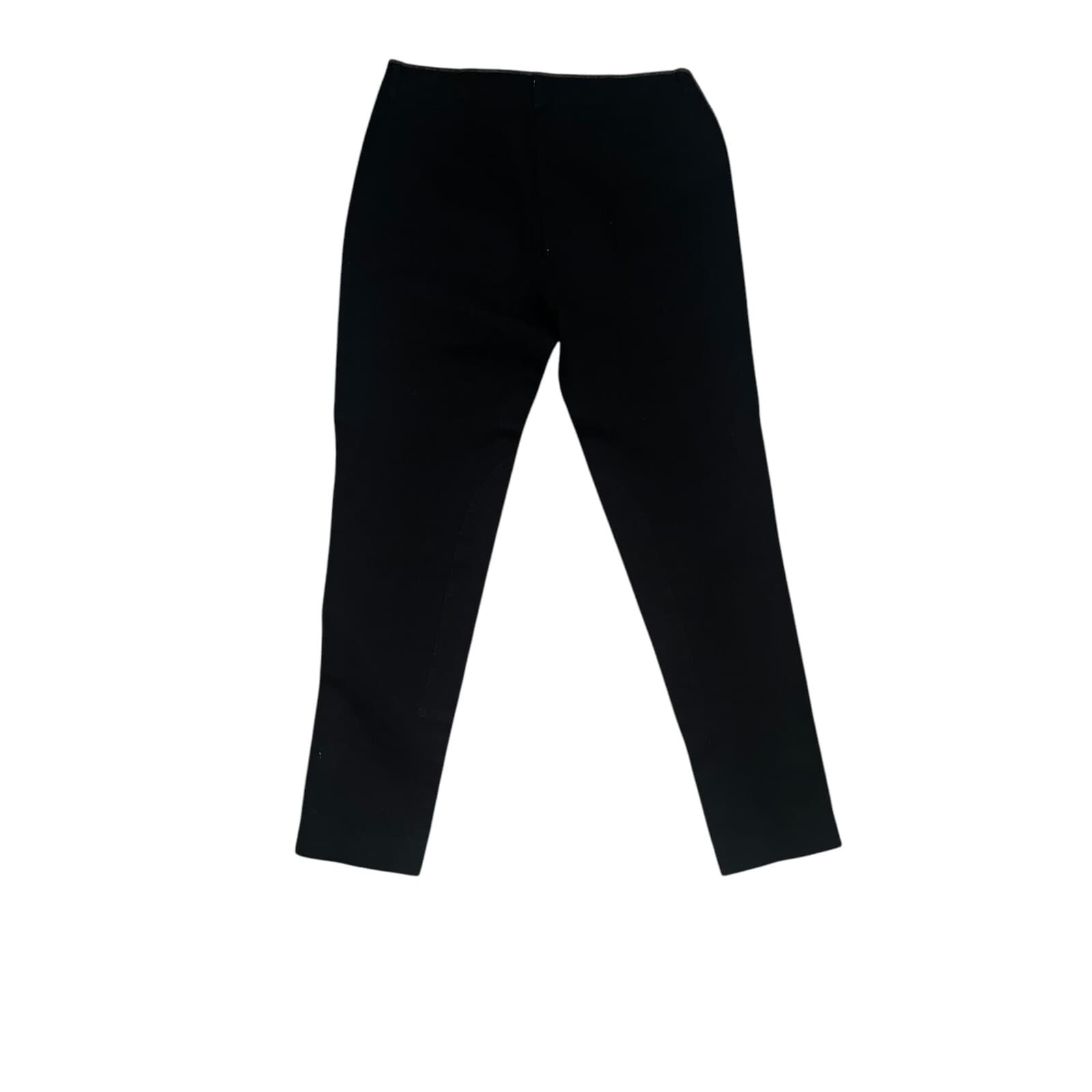 Jennie Maac pants dark Academia Minimalist Monochrome Zipper On Bottom Sz S