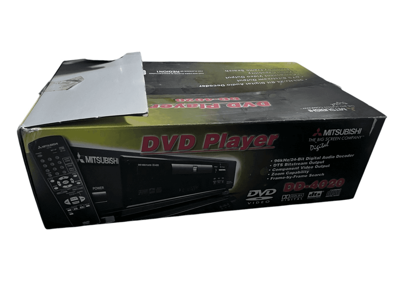 Mitsubishi DVD player dd-4020, No remote, TESTED Working