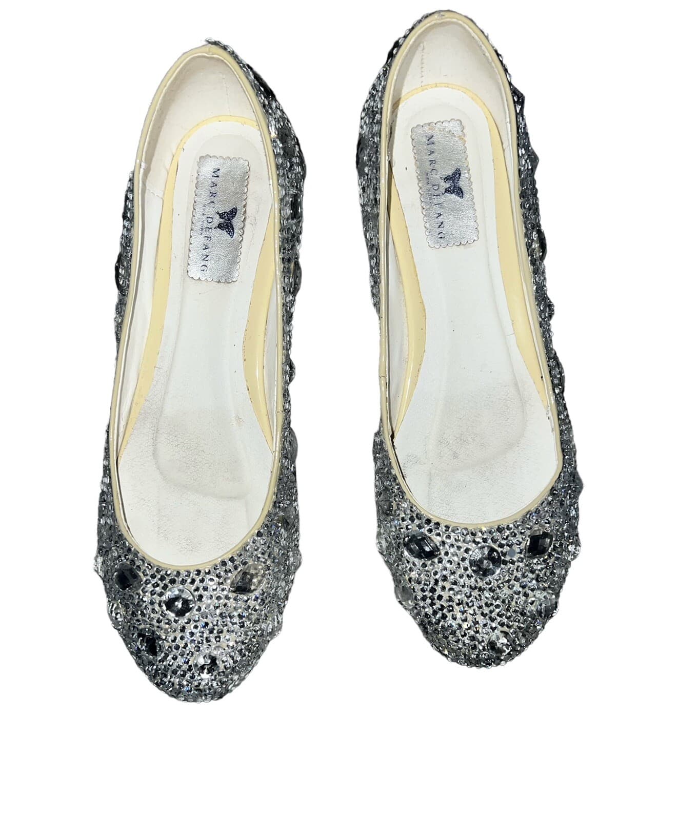 marc defang Ballet Round Shoes Silver Size 42 Avant Garde Coquette