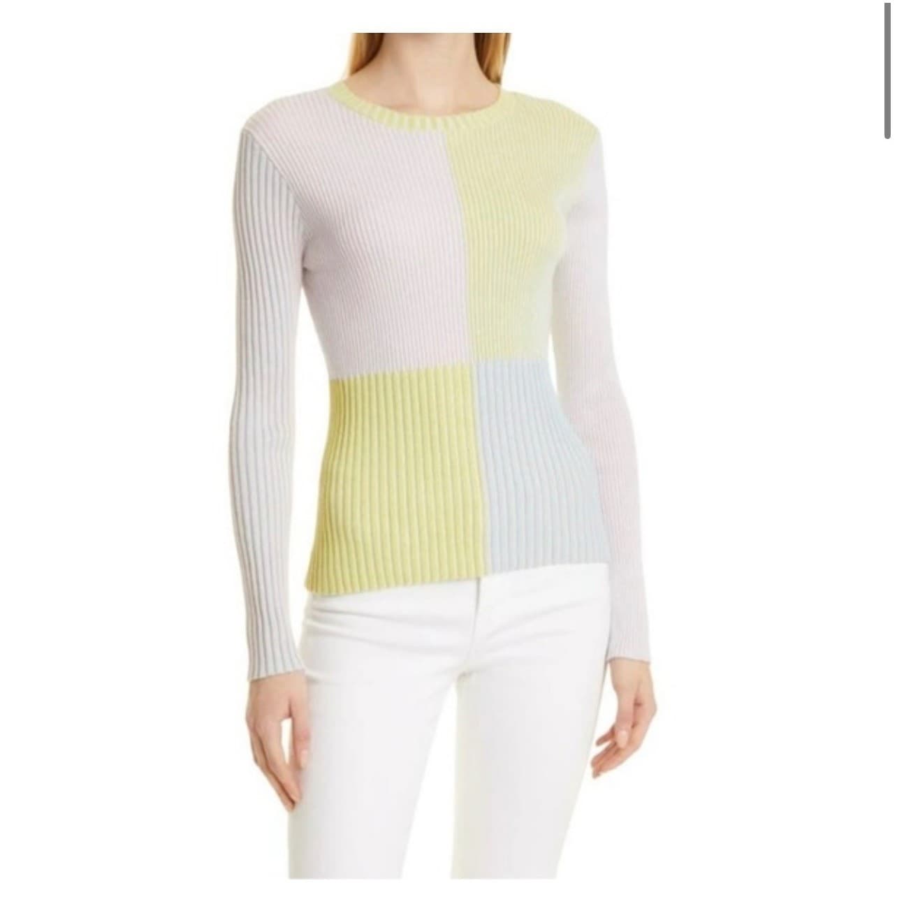 Rails Women's Pia Pastel Sweater In Multicolor Sz m preppy coastal