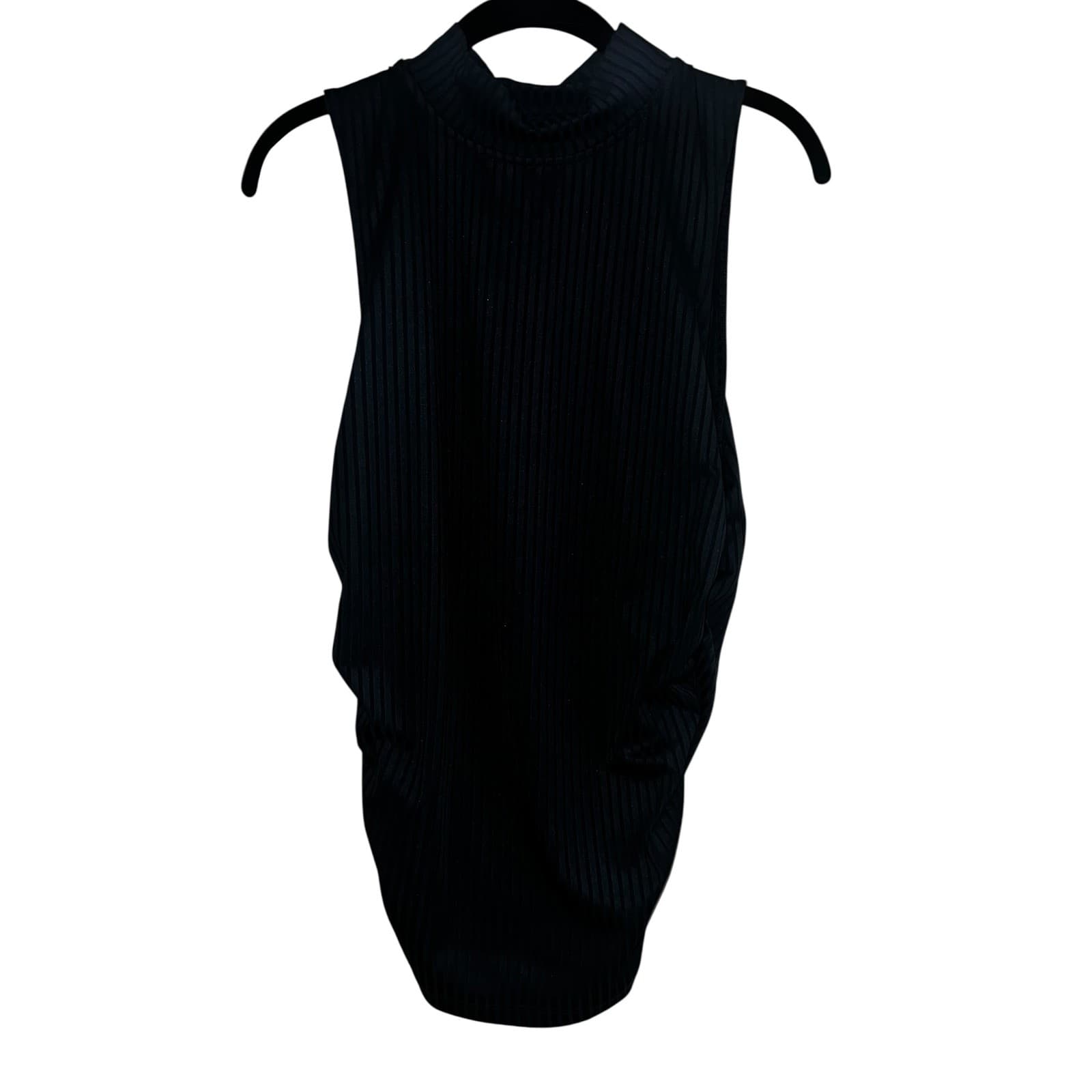 Veronica Beard Mock Neck Sleeveless Tunic preppy office siren sz l