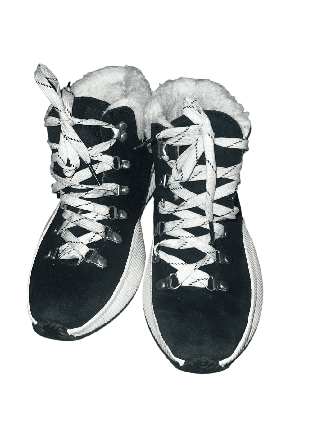 WOMEN'S SOREL OUT 'N ABOUT III CONQUEST SHEARLING ANKLE SNOW BOOTS size 7.5