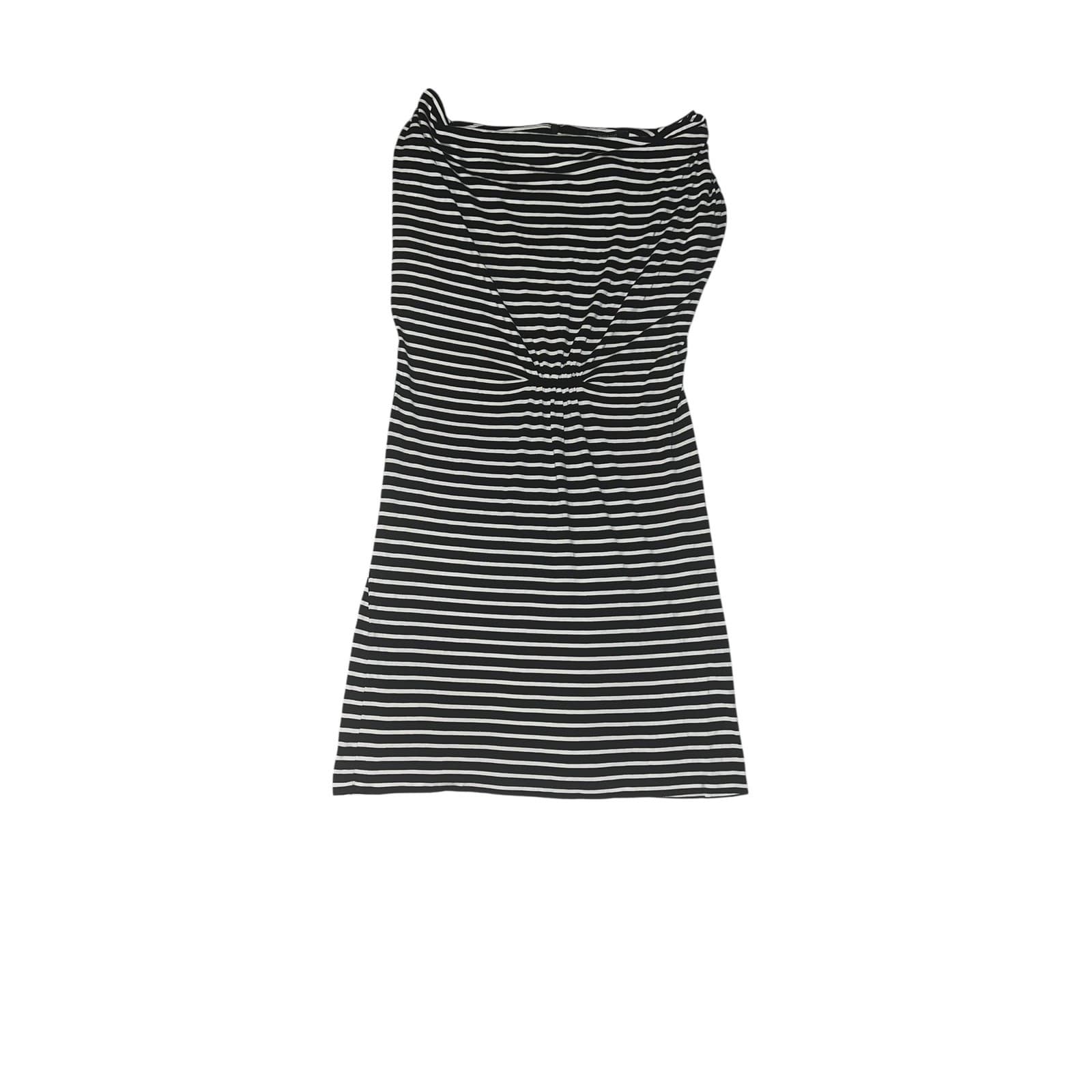 Mango suit Black White Stripe Dress Sz S | Minimalist Office Chic