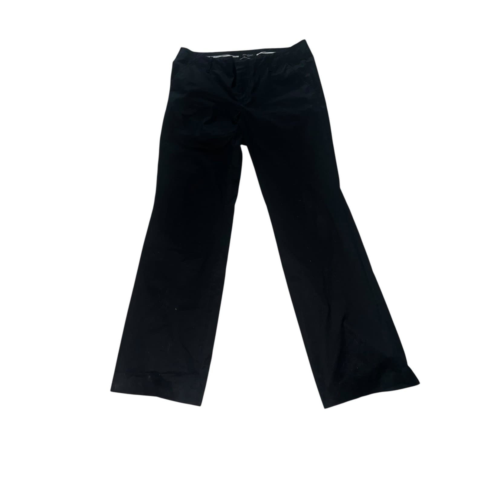 Club Monaco Black Wide Leg Pants Sz 12 Designer Minimalist Tailored Trousers
