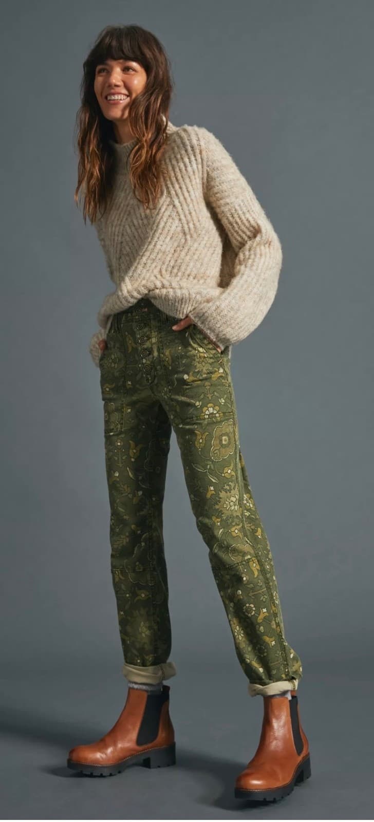 Anthropologie Wanderer Sz 31 Cottagecore Cargo Casual Chic