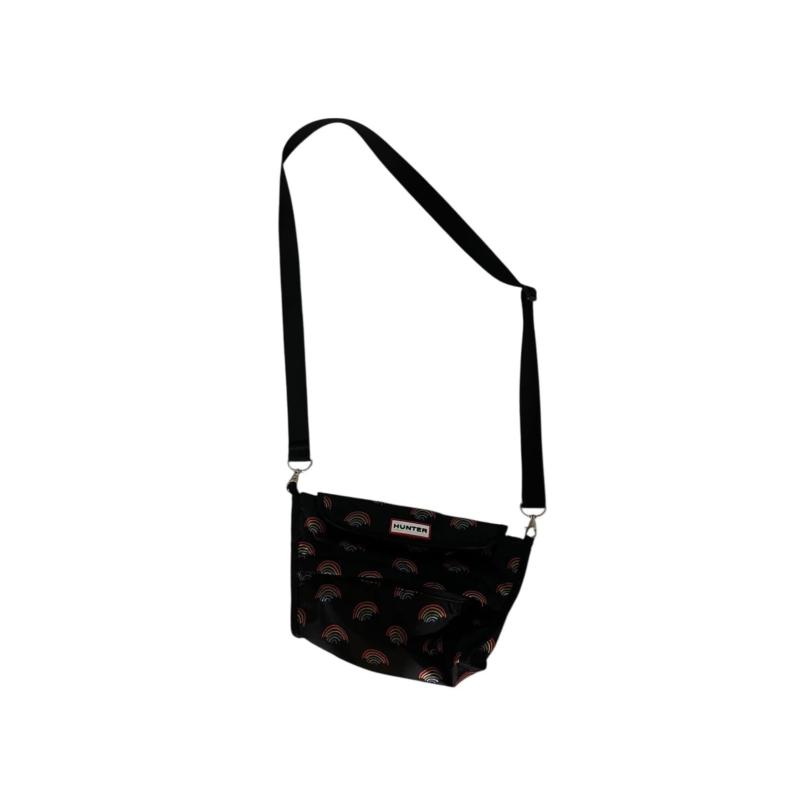 HUNTER Packable Crossbody Bag Mini Rainbow Print Dopamine Travel Festival Purse