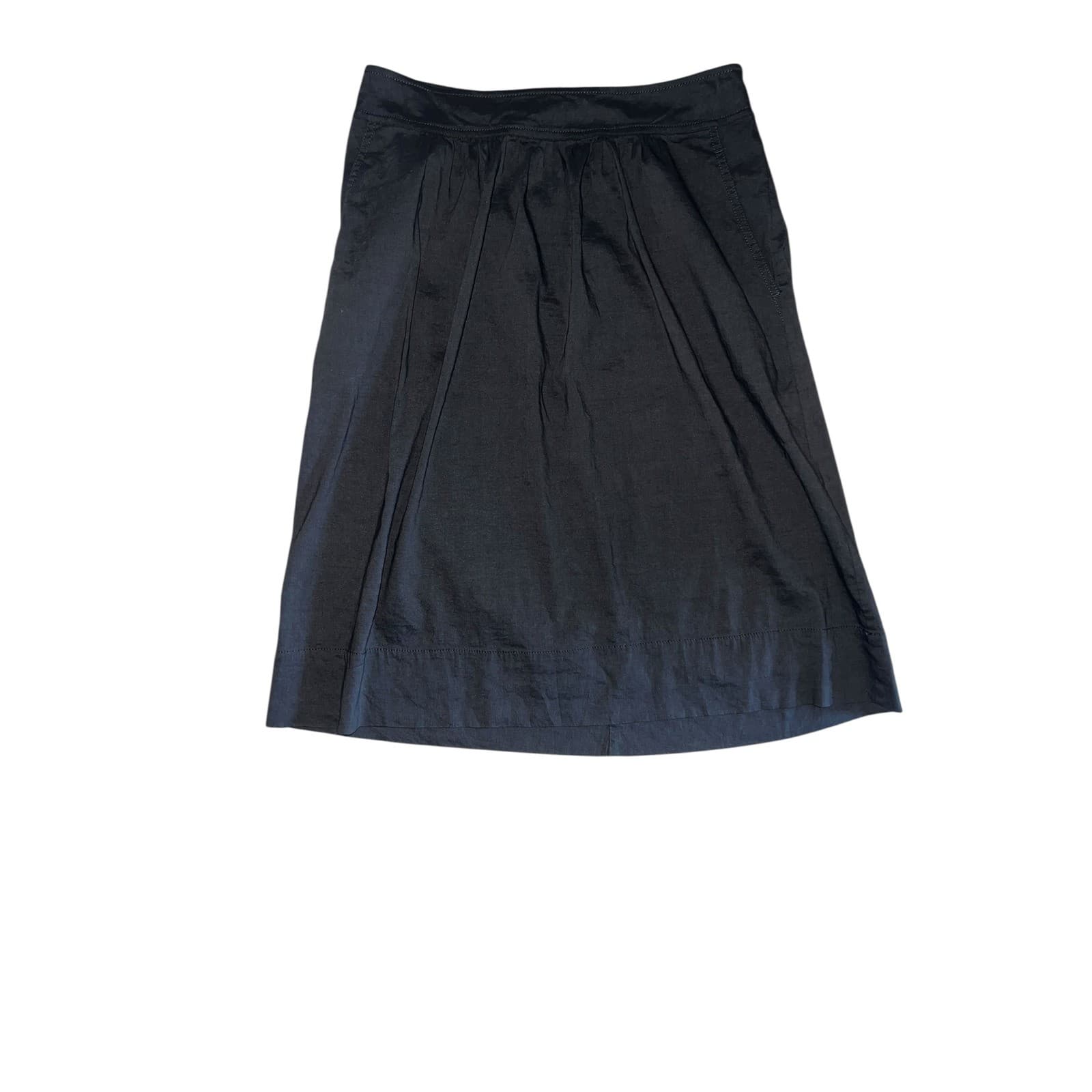 Eileen Fisher Gray Skirt Sz XS Designer Minimalist Office Siren Workwear