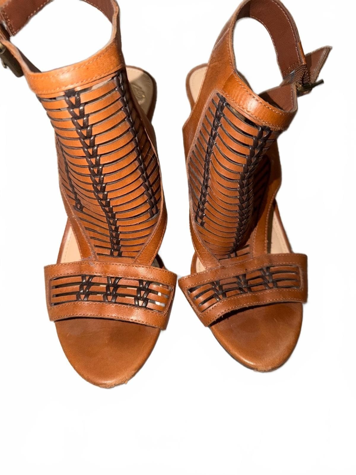 Vince Camuto brown Gladiator Stiletto Heels S 7 Ankle Strap