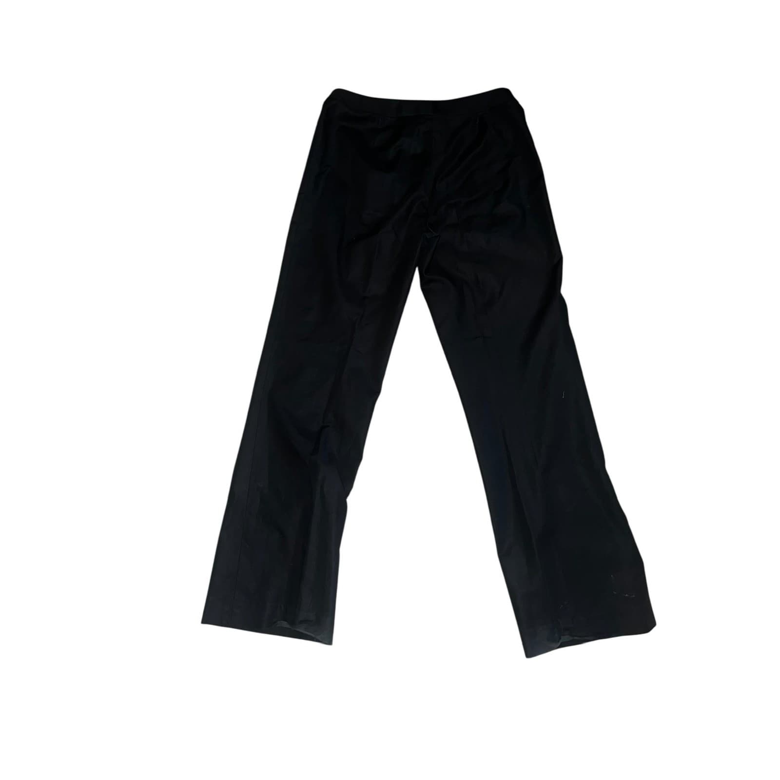 Lafayette 148 sz 8 black wide leg minimalist office siren