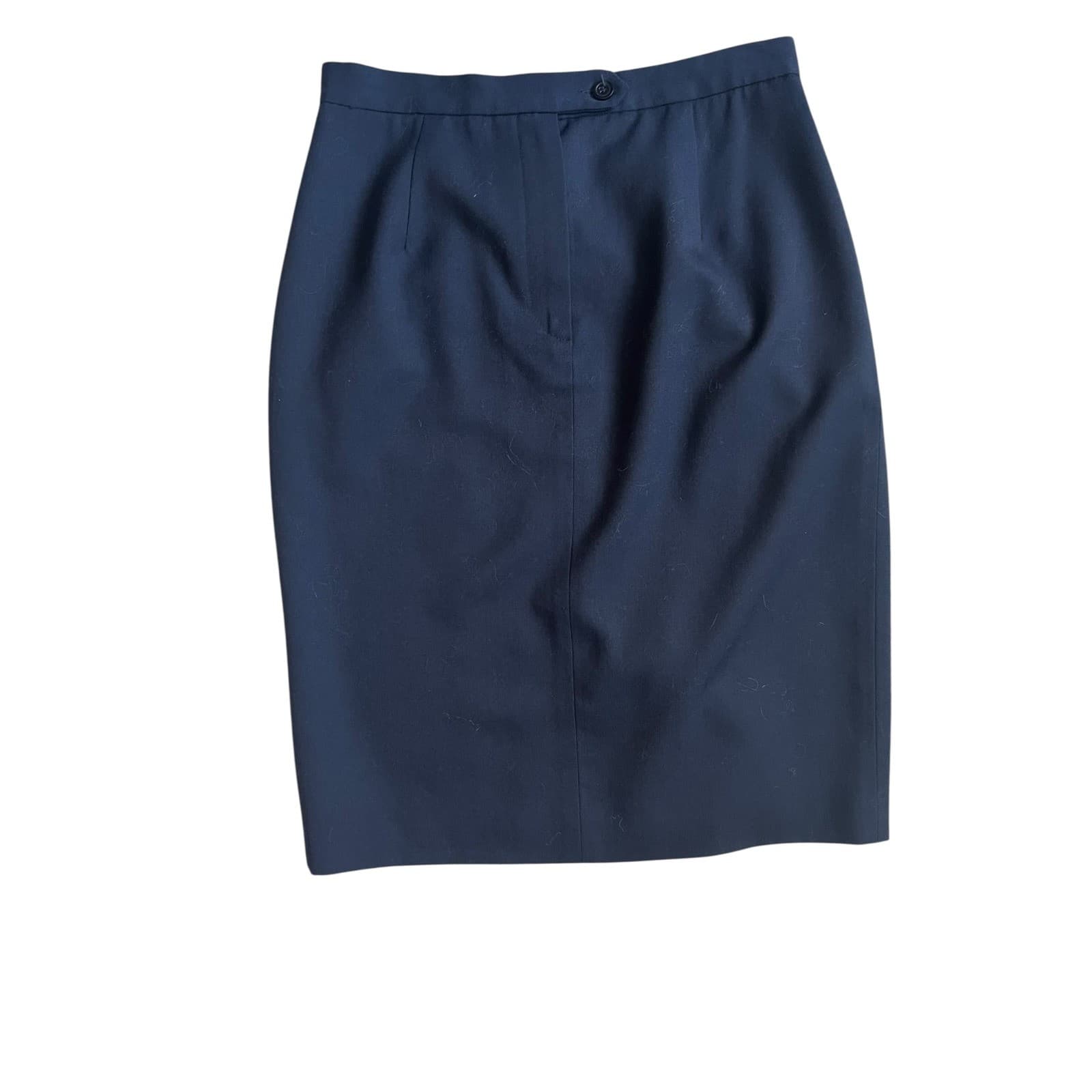 Brooks Brothers Black Wool Pencil Sz 10 | Office Career Minimalist Corpcore