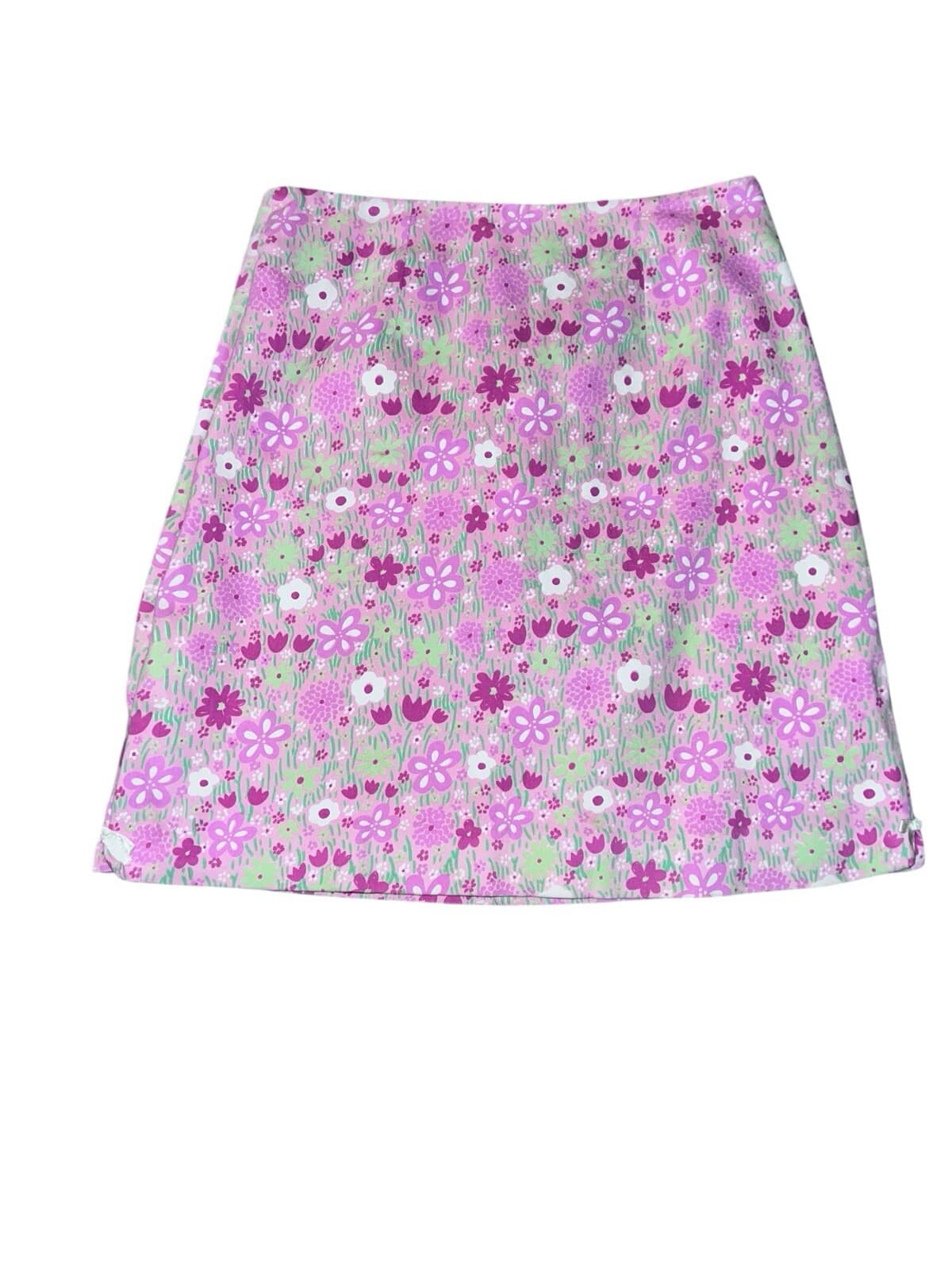 Vgt Rare LILLY PULITZER Mini Skirt Bow size 4 Dopamine Boho