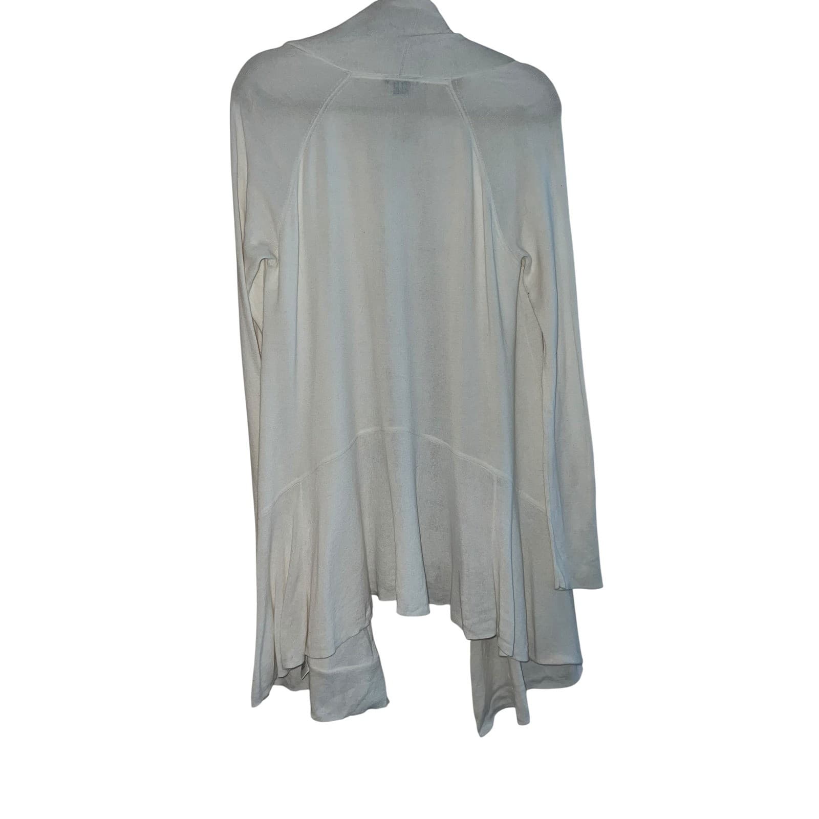 Theory Off-White Sweater Sz M Cotton Cashmere Blend Preppy Minimalist Luxury